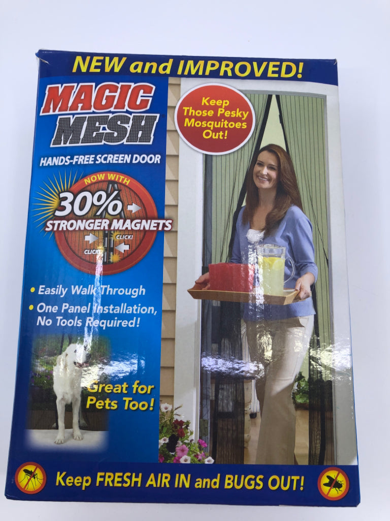 NIB MAGIC MESH SCREEN DOOR.