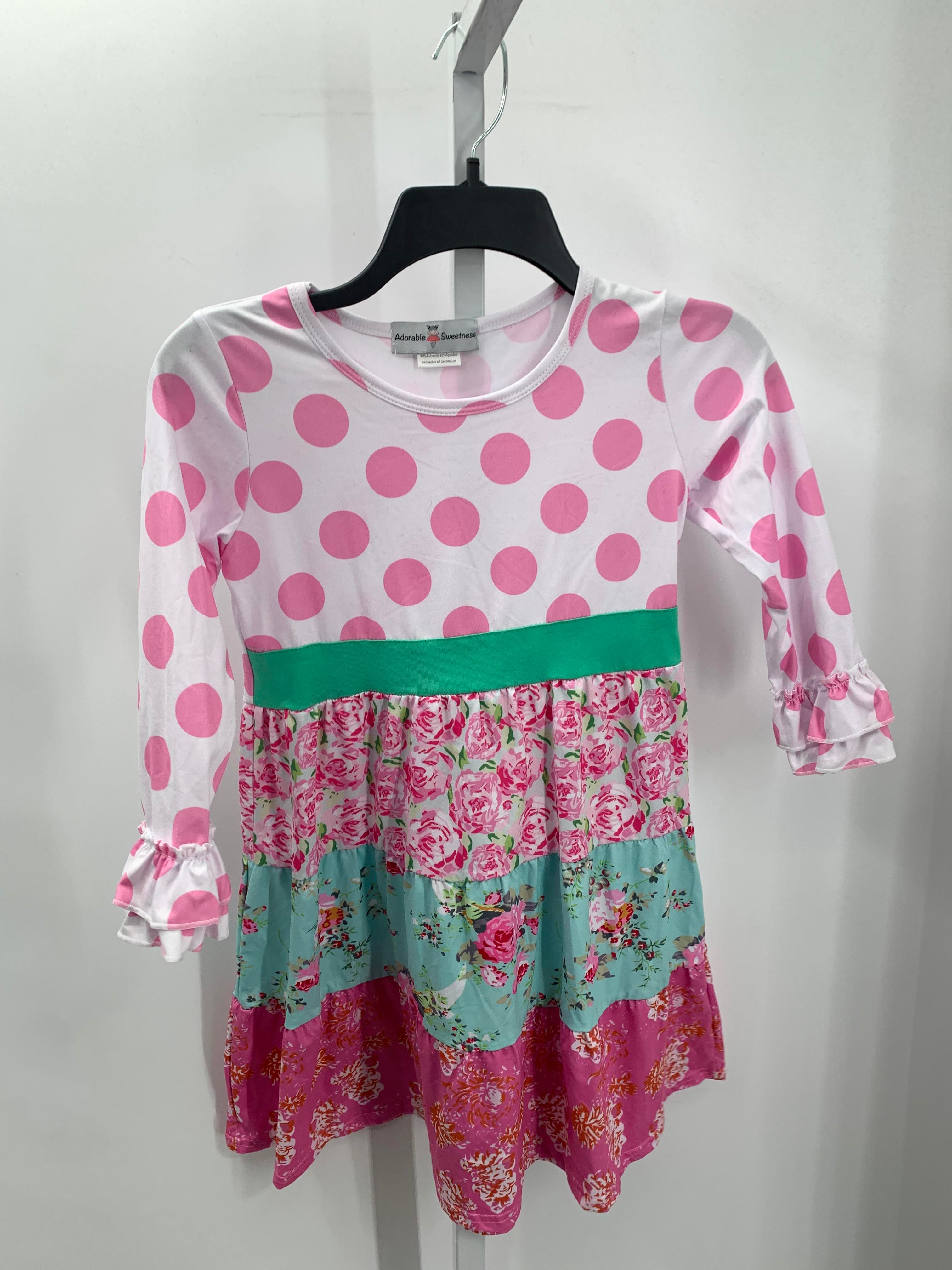Size 7-8 Girls Long Sleeve Dress