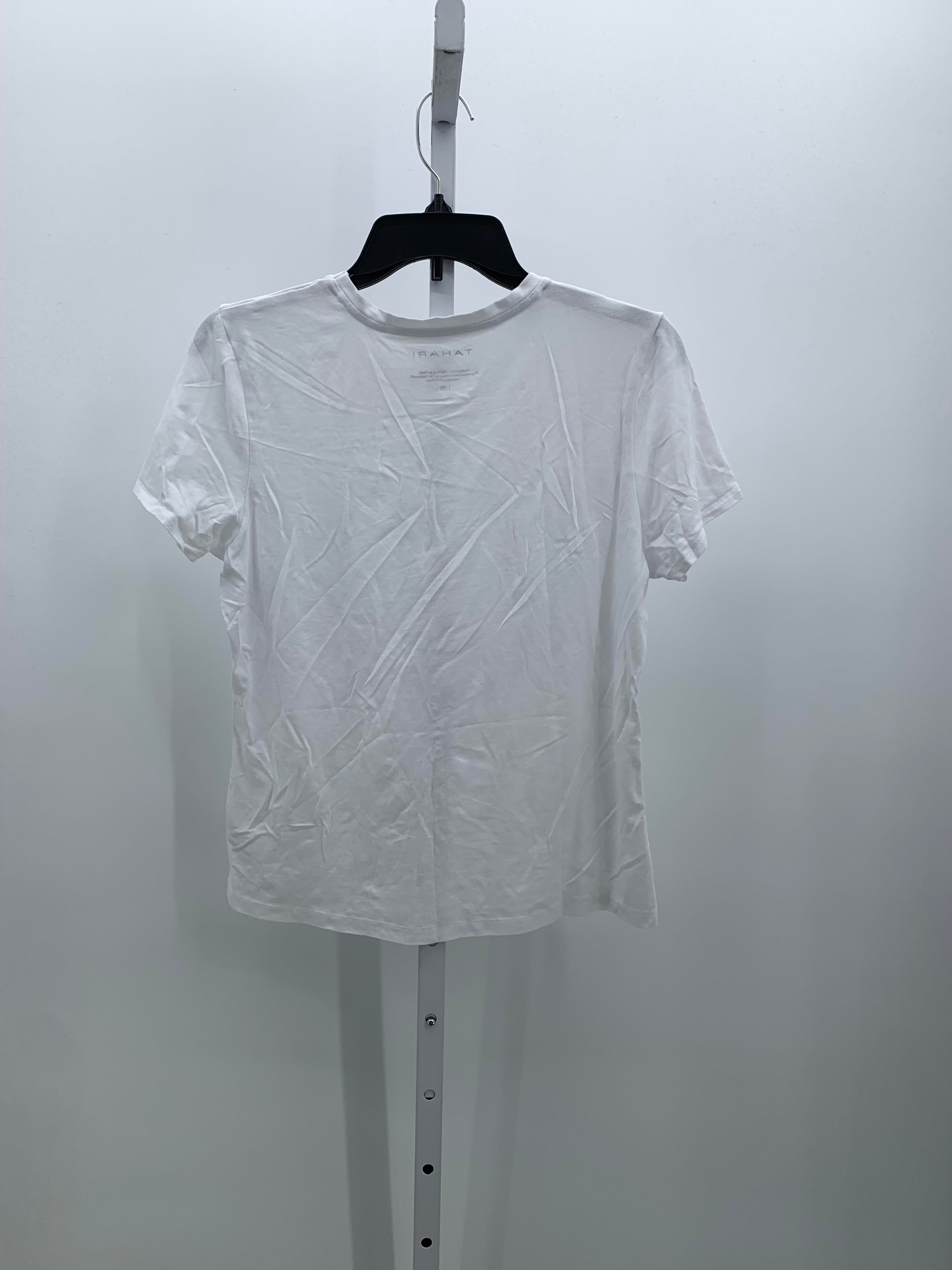 Tahari Size Large Misses Short Sleeve Shirt