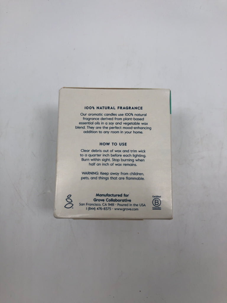 NIB PALM LEAF MIST CANDLE-DREW BARRYMORE.