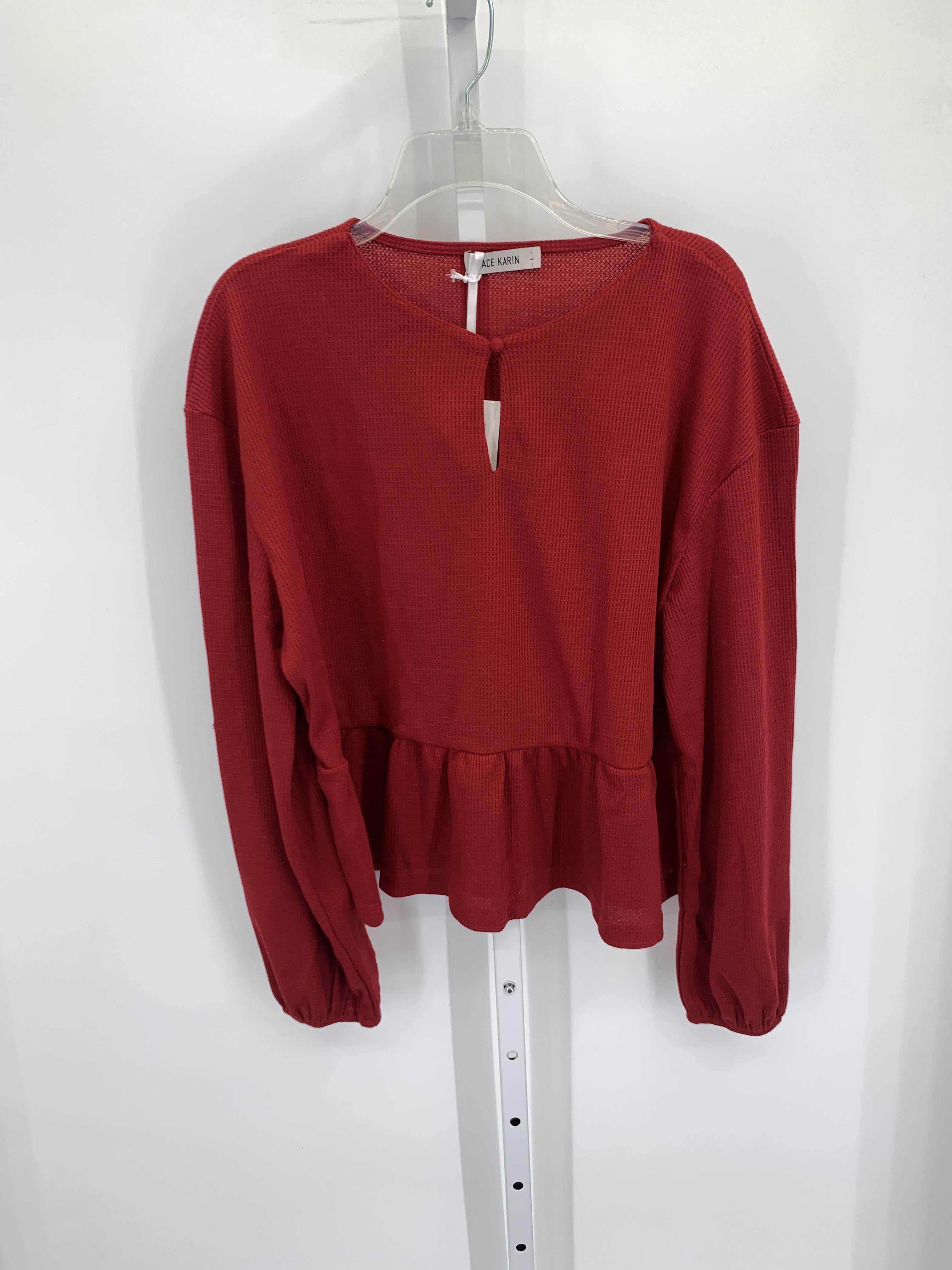 Grace Karin Size Large Misses Long Sleeve Shirt