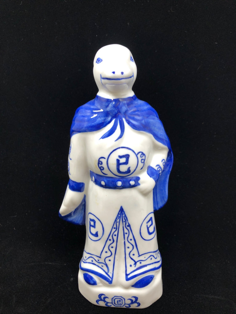 VTG ASIAN SNAKE ZODIAC PORCELAIN FIGURE.