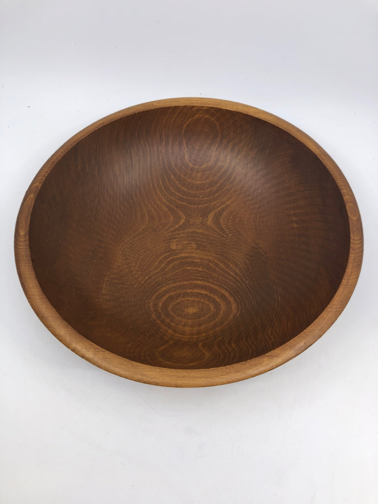 7PC WOOD SALAD BOWL SERVING SET - 6 BOWLS, 1 SERVING BOWL.