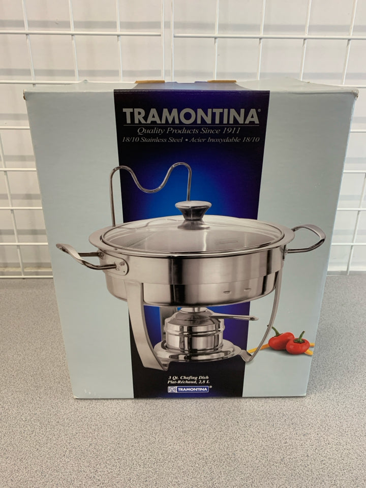 NIB TRAMONTINA CHAFING DISH.
