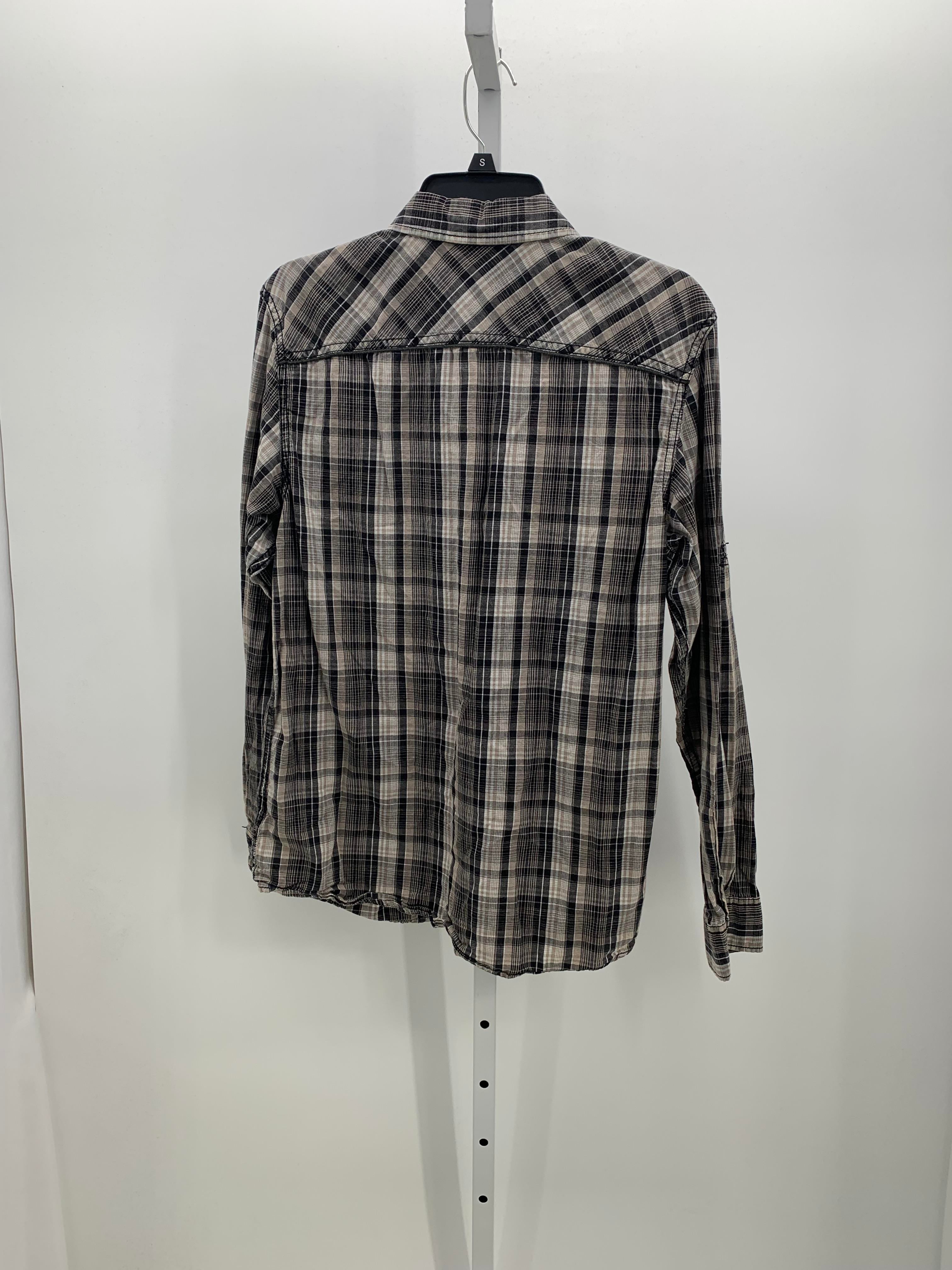 PLAID BTN DOWN