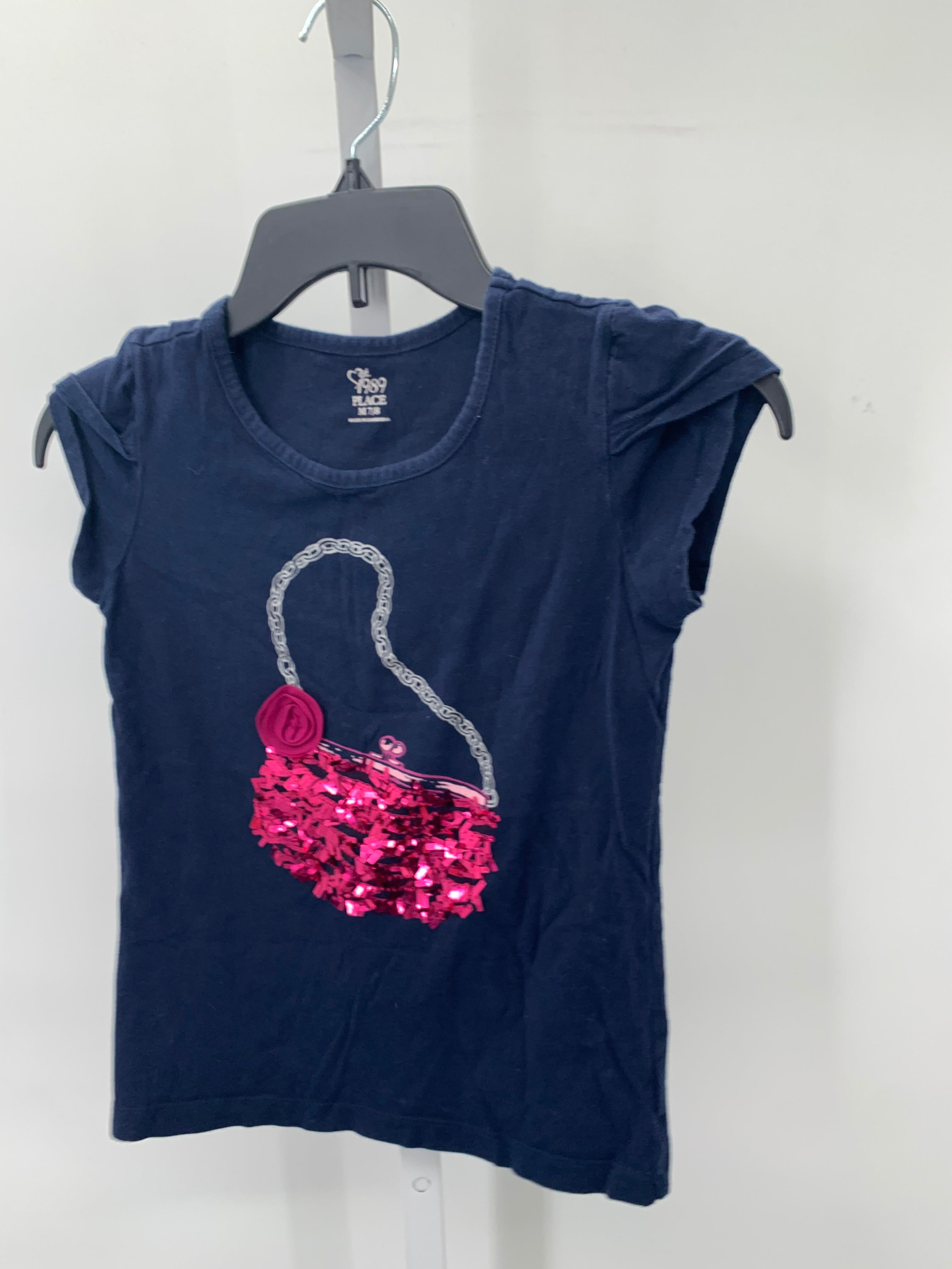 Children's Place Size 7-8 Girls Short Sleeve Shirt