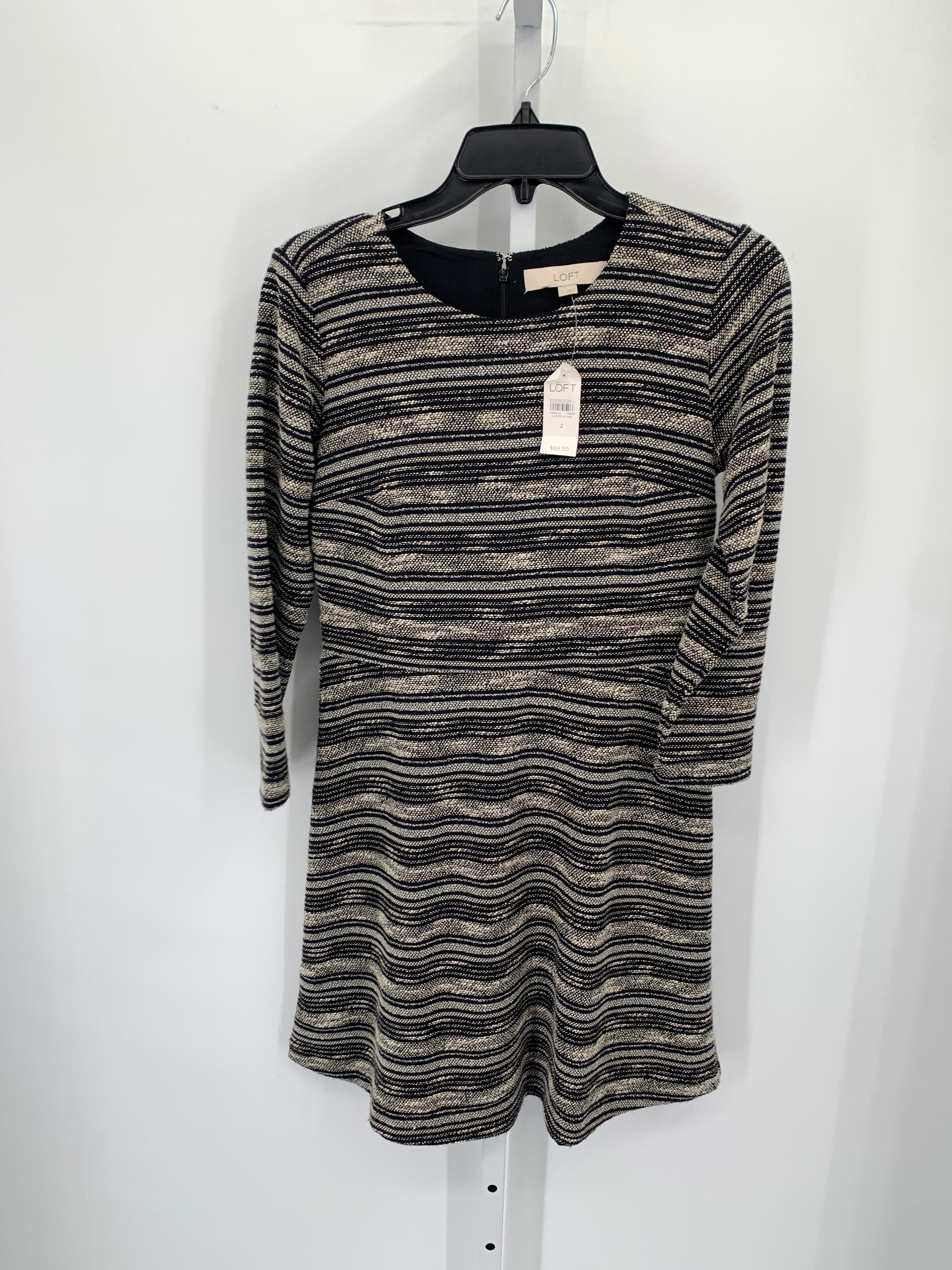 Loft Size 2 Misses Long Sleeve Dress