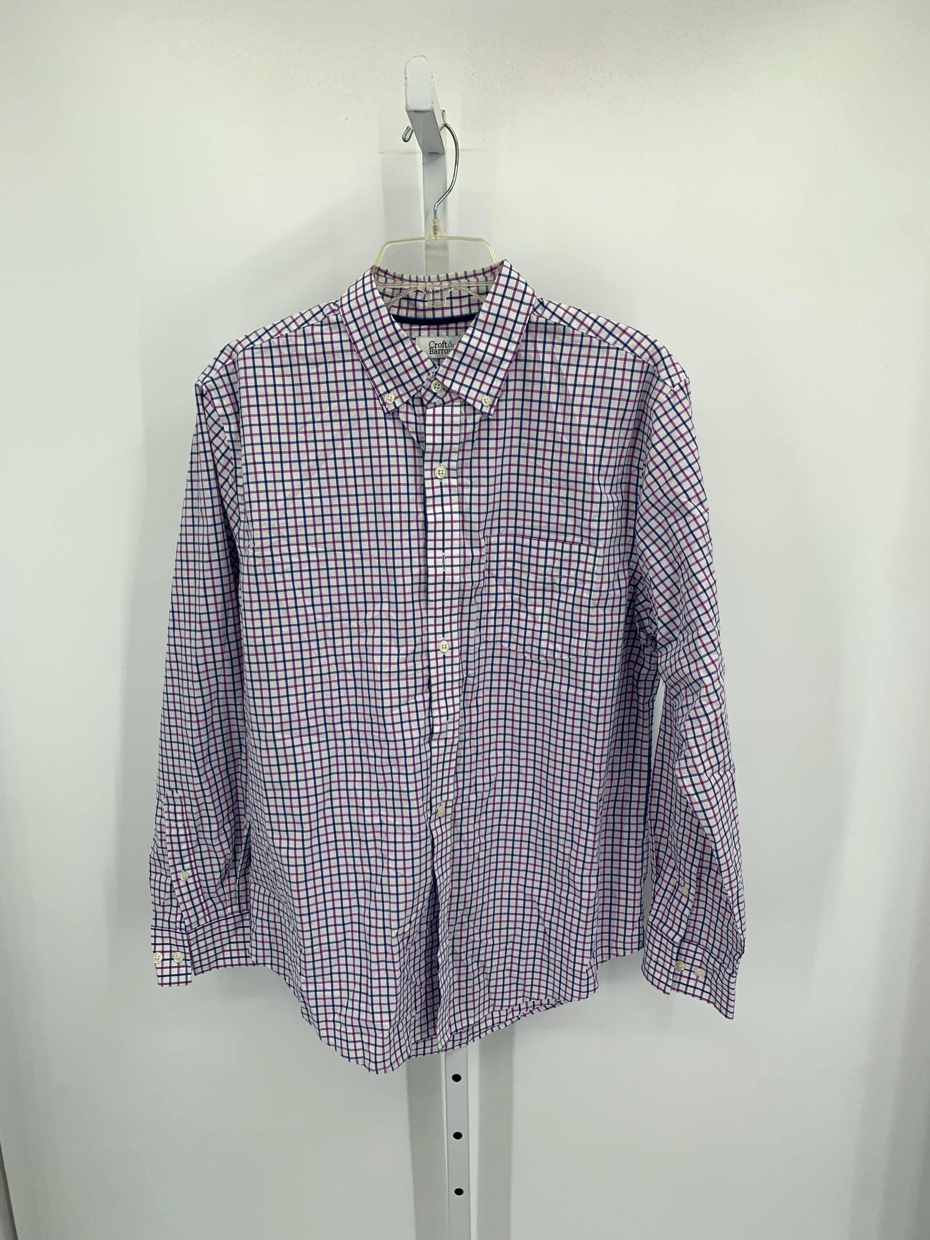 BLUE PURPLE PLAID BUTTON DOWN