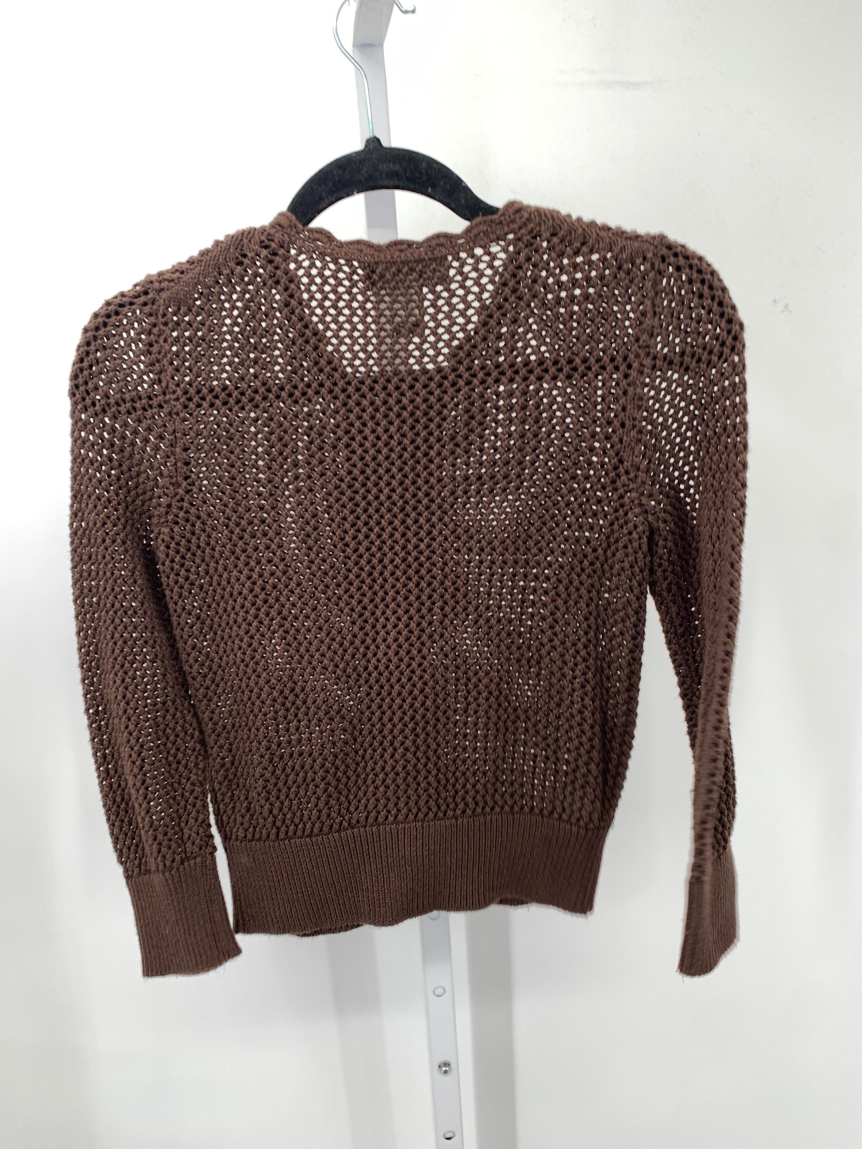 Pointelle Size Small Misses 3/4 Sleeve Sweater