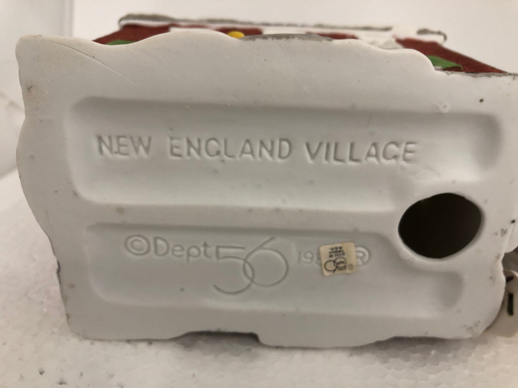 CERAMIC VILLAGE BRICK TOWN HALL DEPARTMENT 56.
