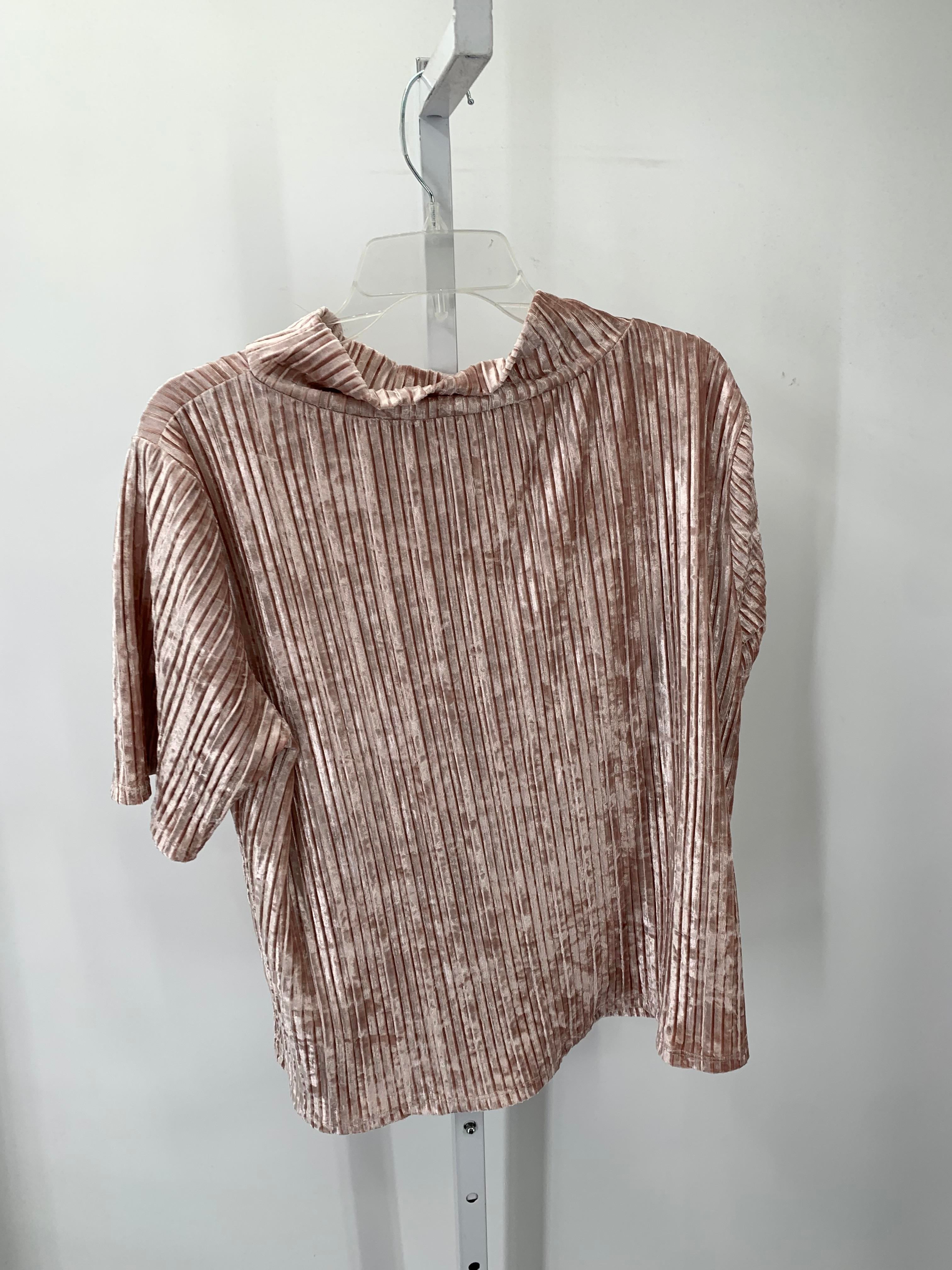 Loft Size Large Misses Short Sleeve Shirt