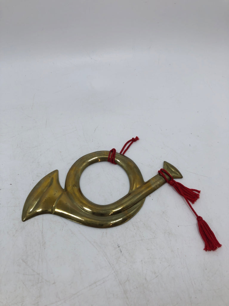 TRUMPET SHAPED BRONZE ORNAMENT.