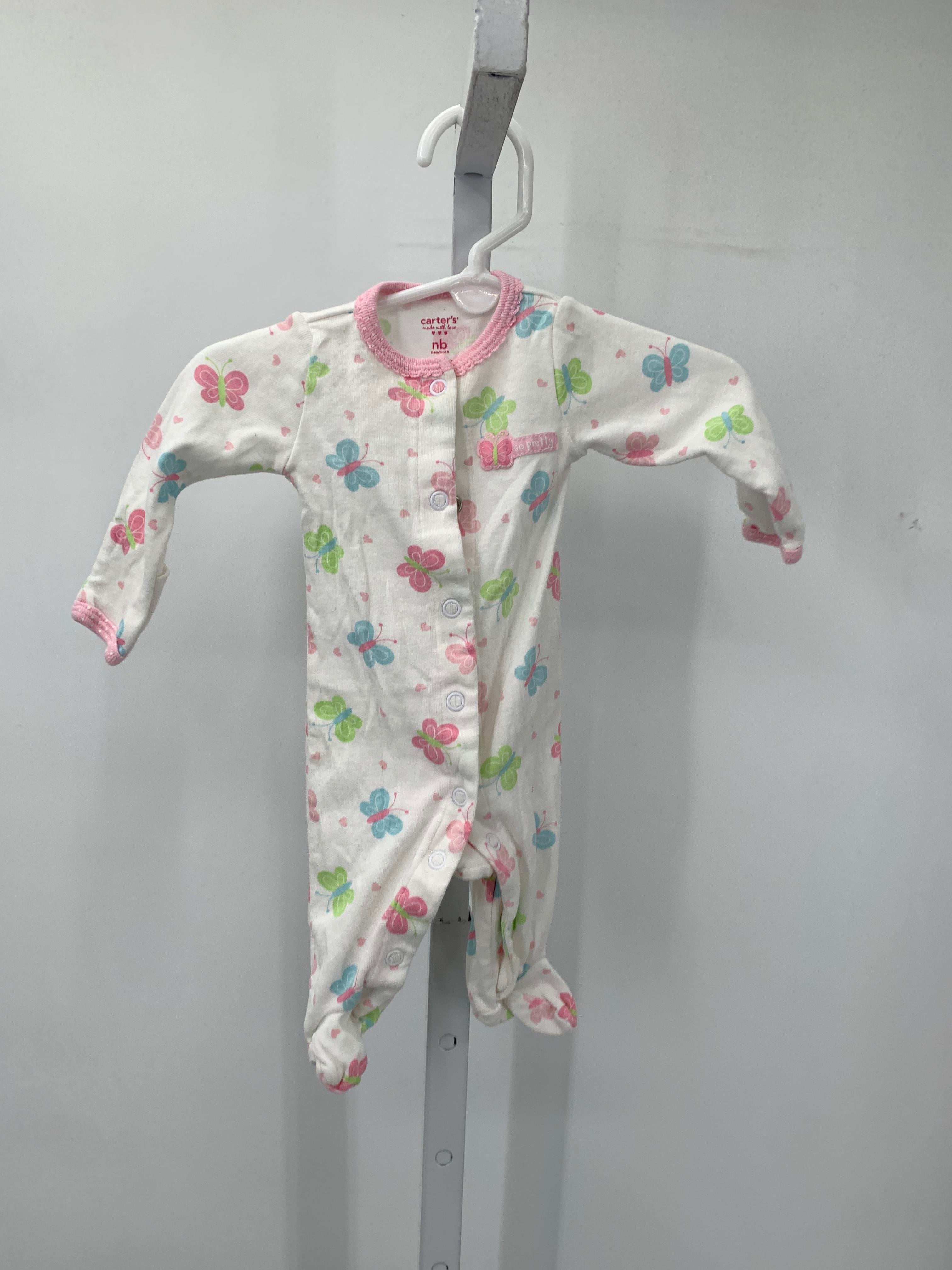 Carters Size Newborn Girls Long Slv. Romper