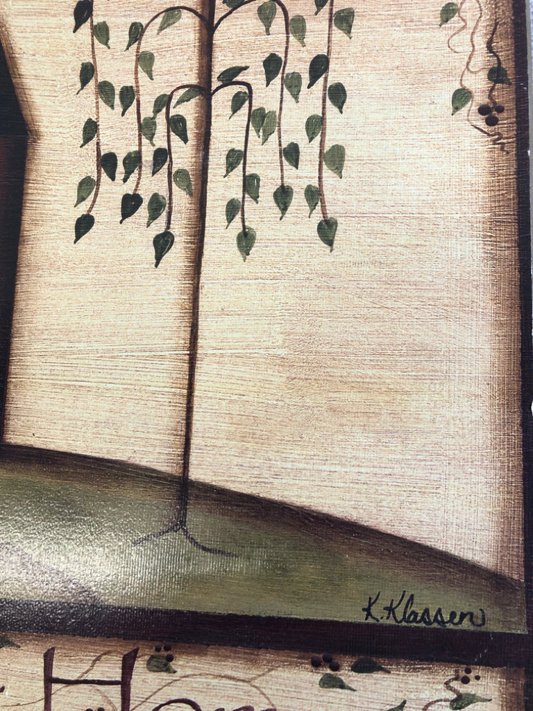 PRIMITIVE HOME SWEET HOME COLONIAL HOME.