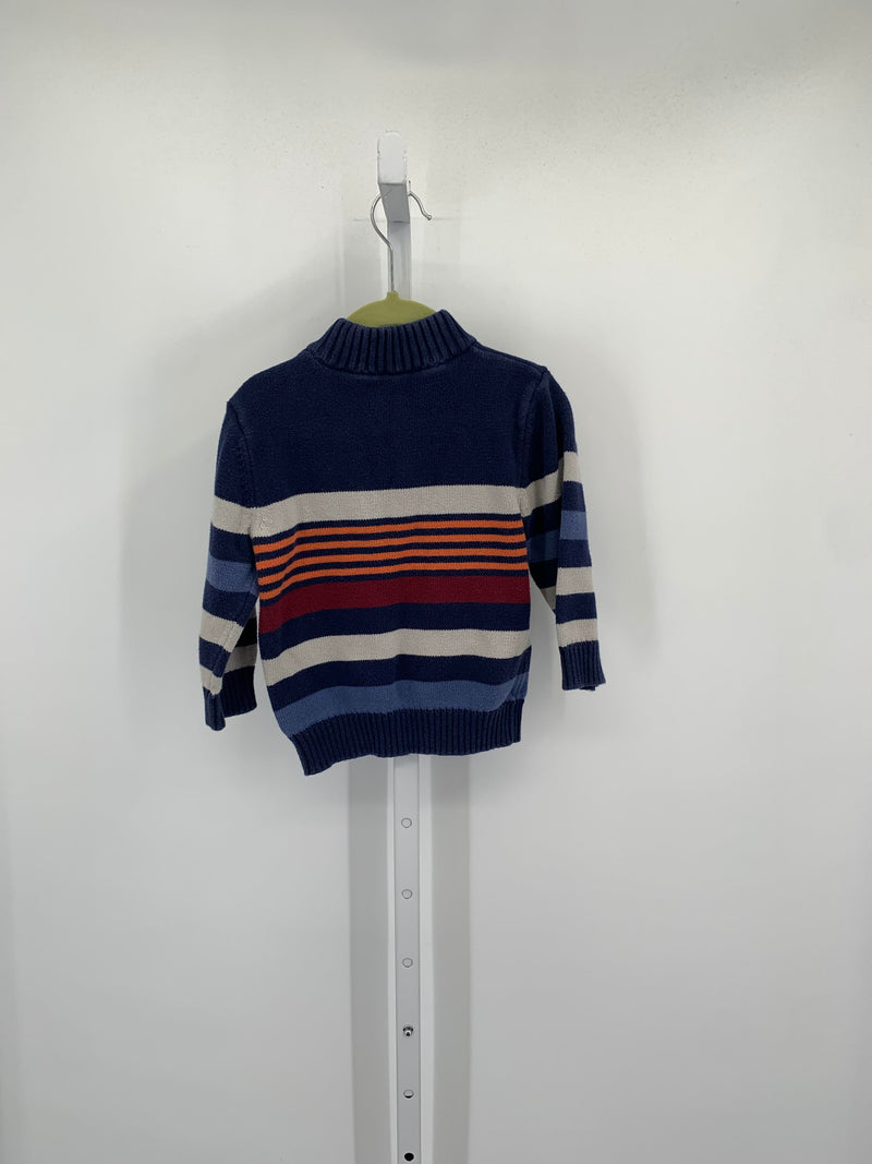 STRIPES PARTIAL ZIP