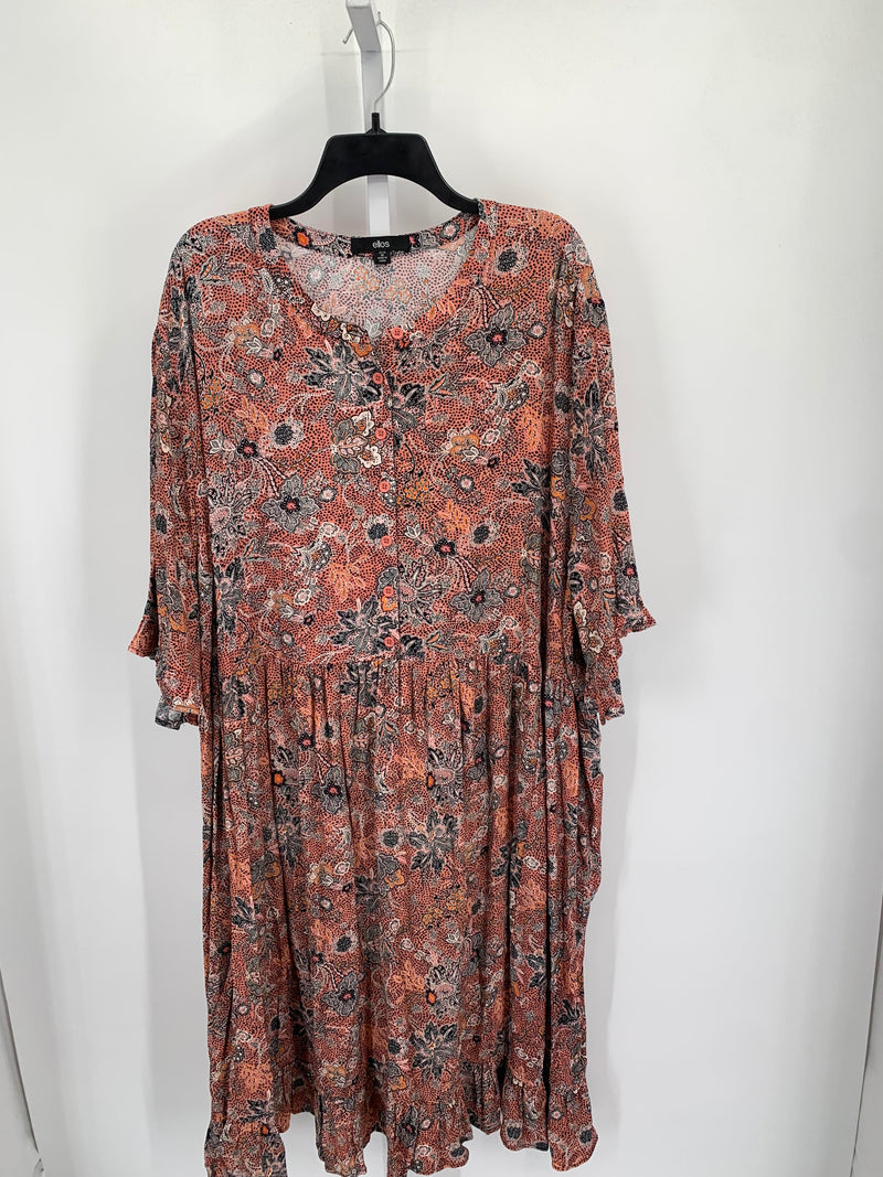 Size 2X Womens Short Sleeve Dress