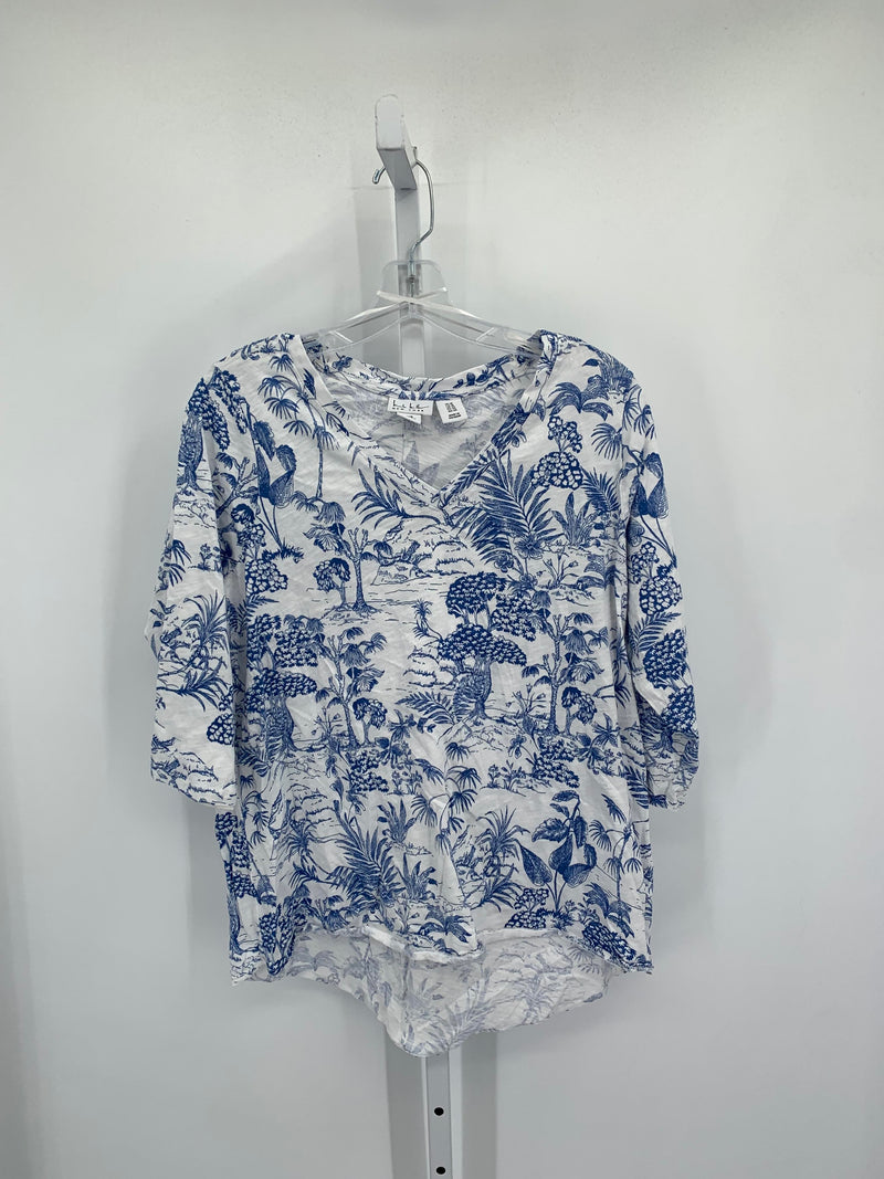 Nicole Miller Size 1X Womens 3/4 Sleeve Shirt