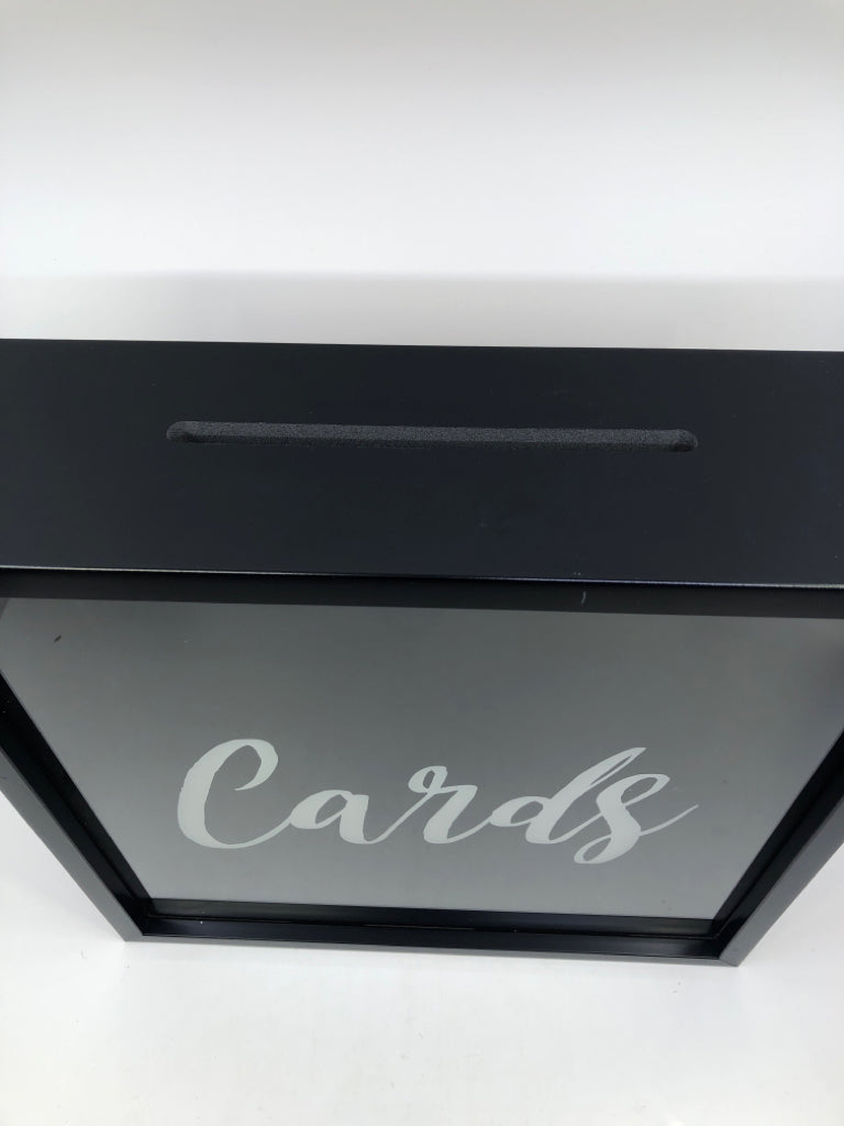 BLACK CARD SLOT BOX.