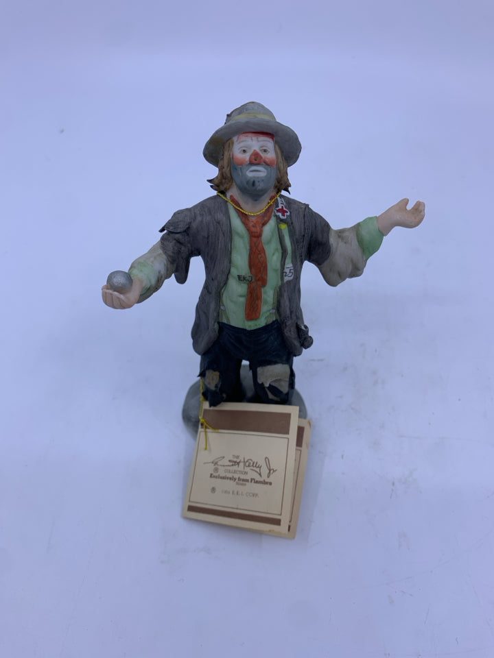 CLOWN IN GREY JACKET- EMMETT KELLY- FLAMBRO.