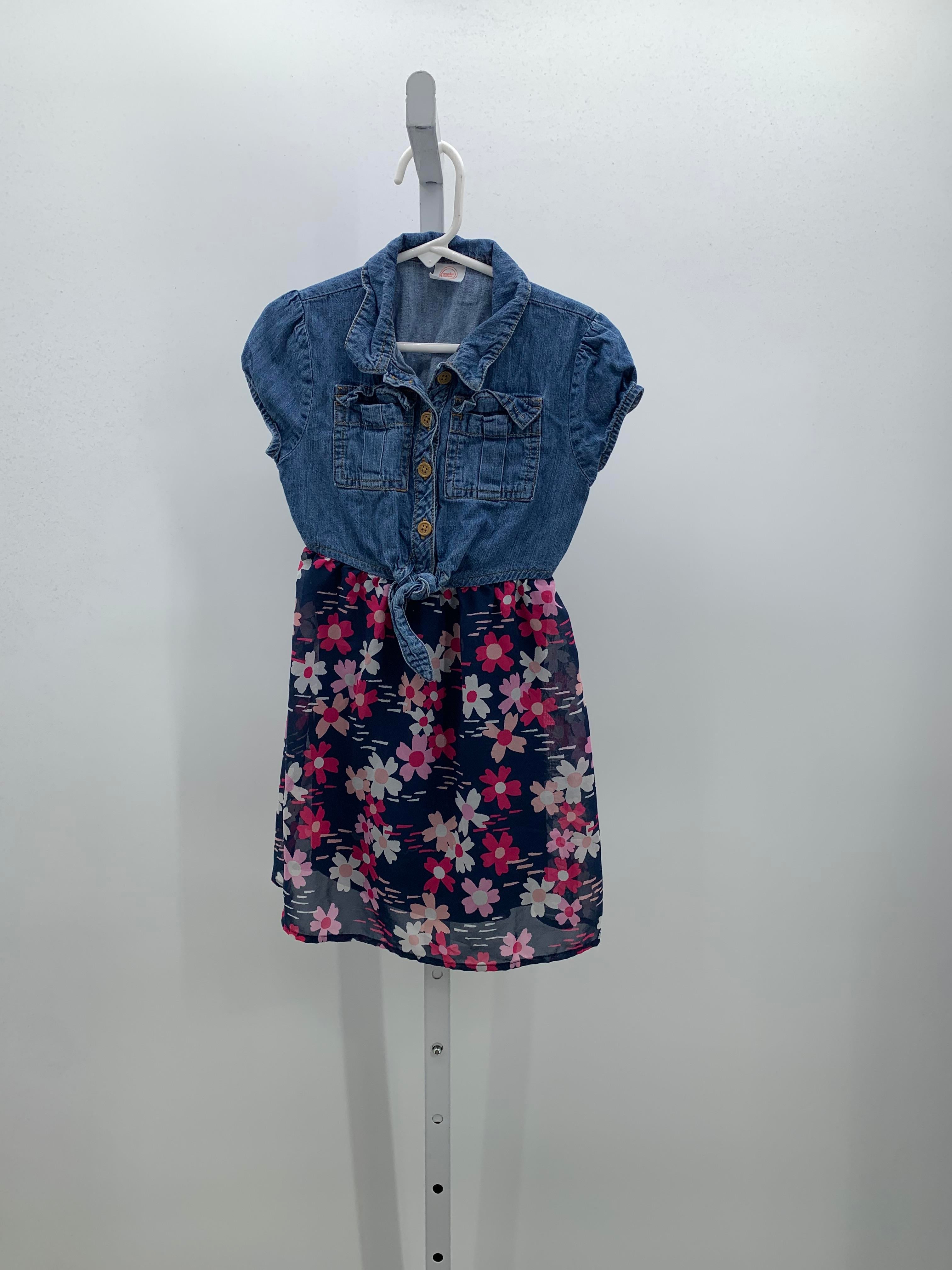 Wonder Nation Size 4-5 Girls Short Sleeve Dress
