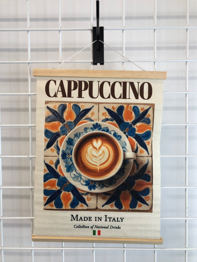 ROLL-UP CAPPUCCINO TAPESTRY.