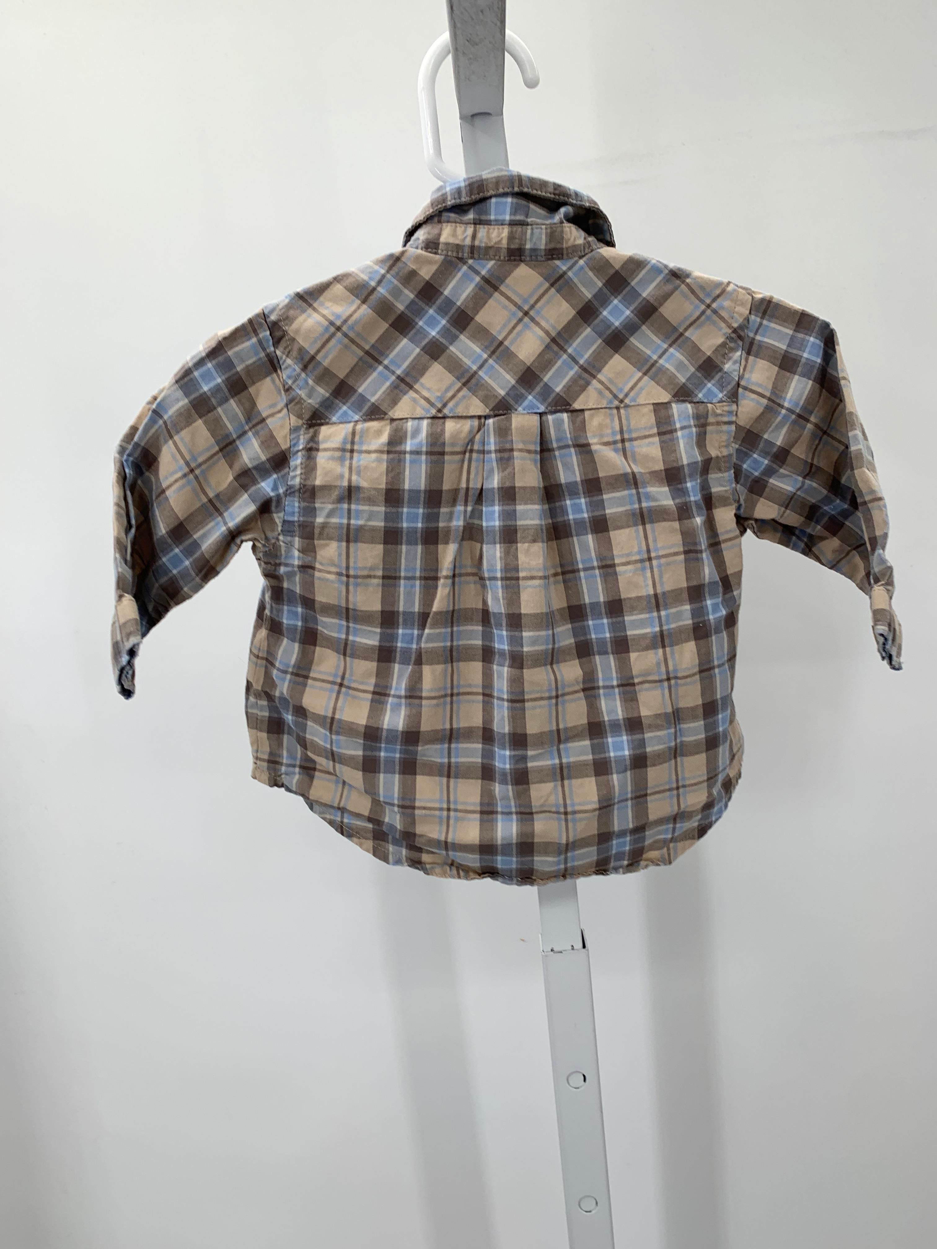 BLUE PLAID BTN DOWN