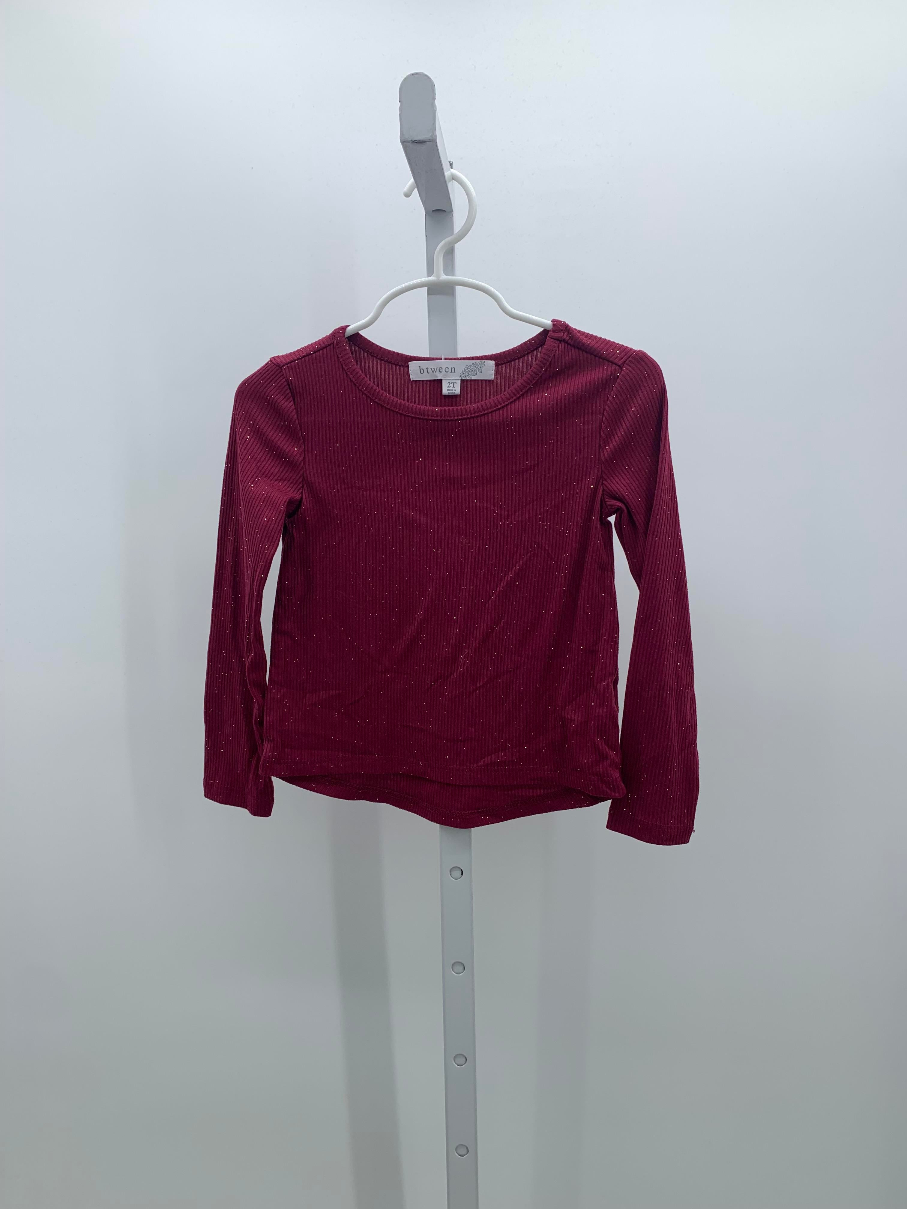 BTween Size 2T Girls Long Sleeve Shirt