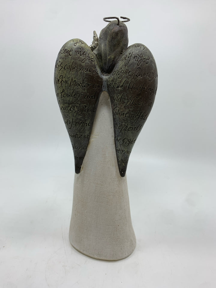 "DREAM" ANGEL FIGURINE W/GLITTERY WINGS.