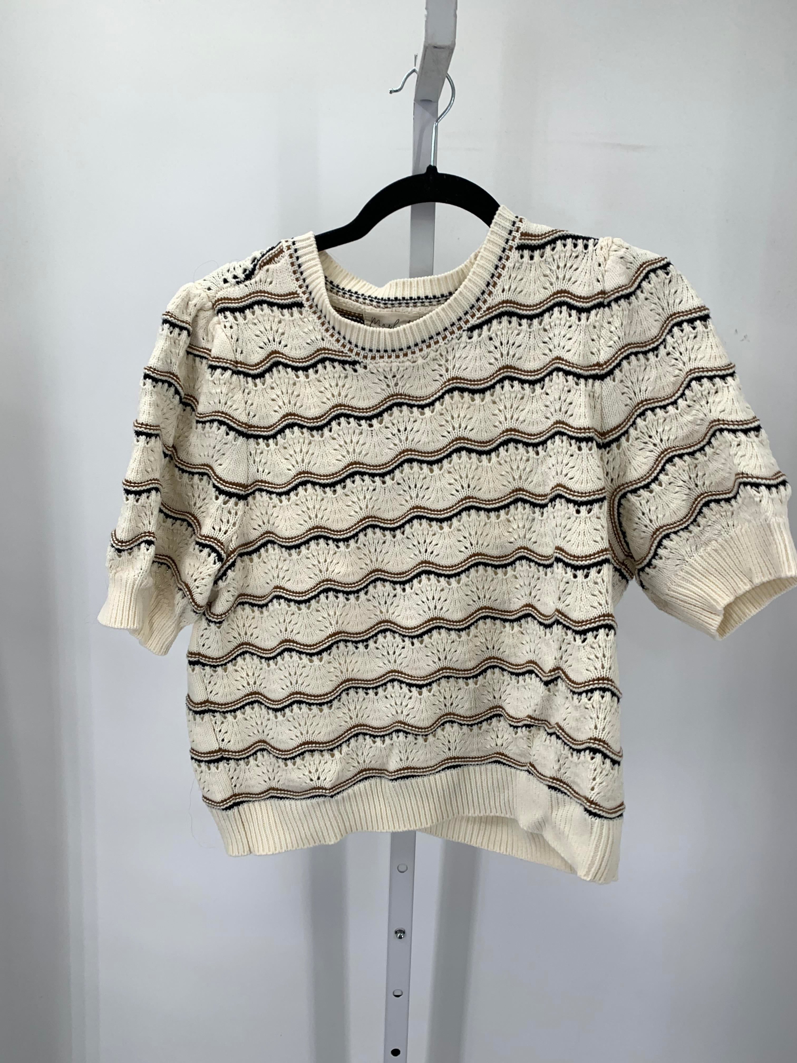 Size Extra Large Juniors Short Sleeve Sweater