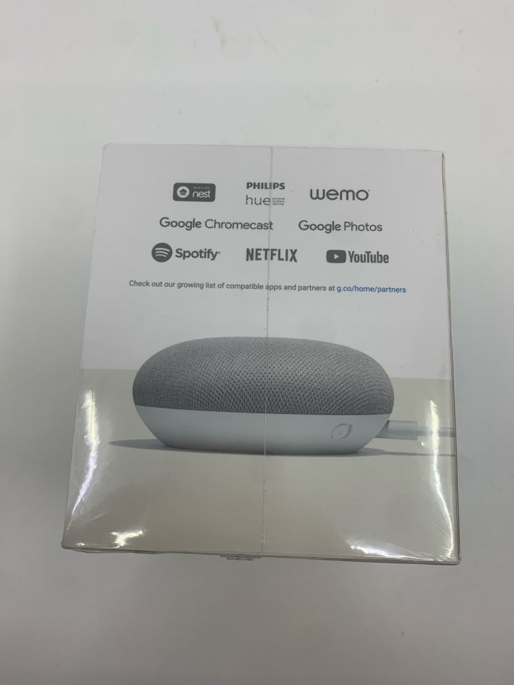 NIB GOOGLE MINI HOME- CHALK GA00210-US