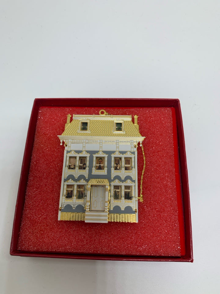 IN BOX "DIBB"BRASS HOUSE ORNAMENT BING & GRONDAHL.
