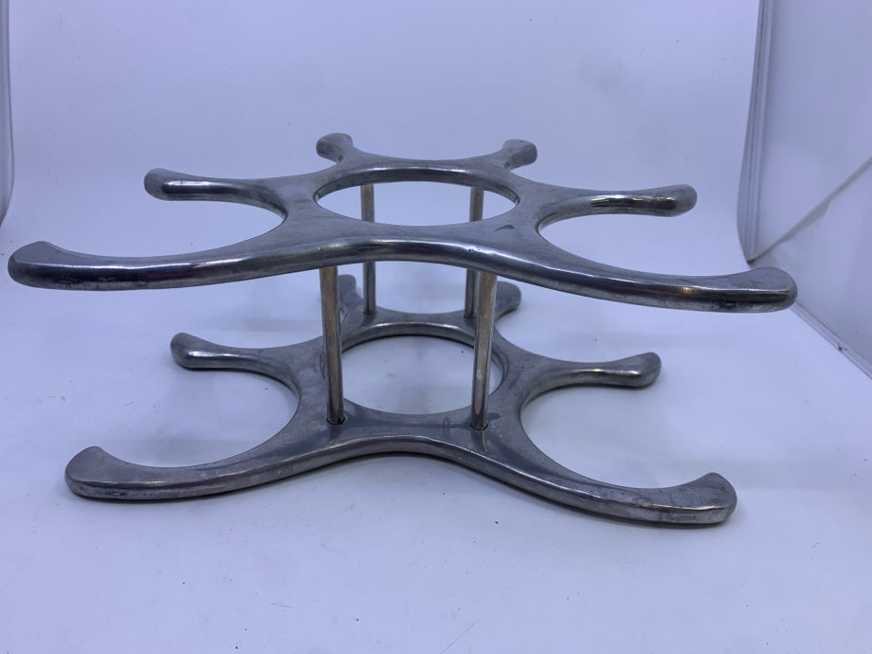 ABSTRACT WINE RACK.