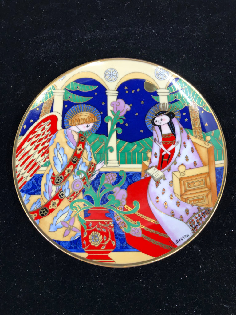 THE ANNUNCIATION COLORFUL PLATE.