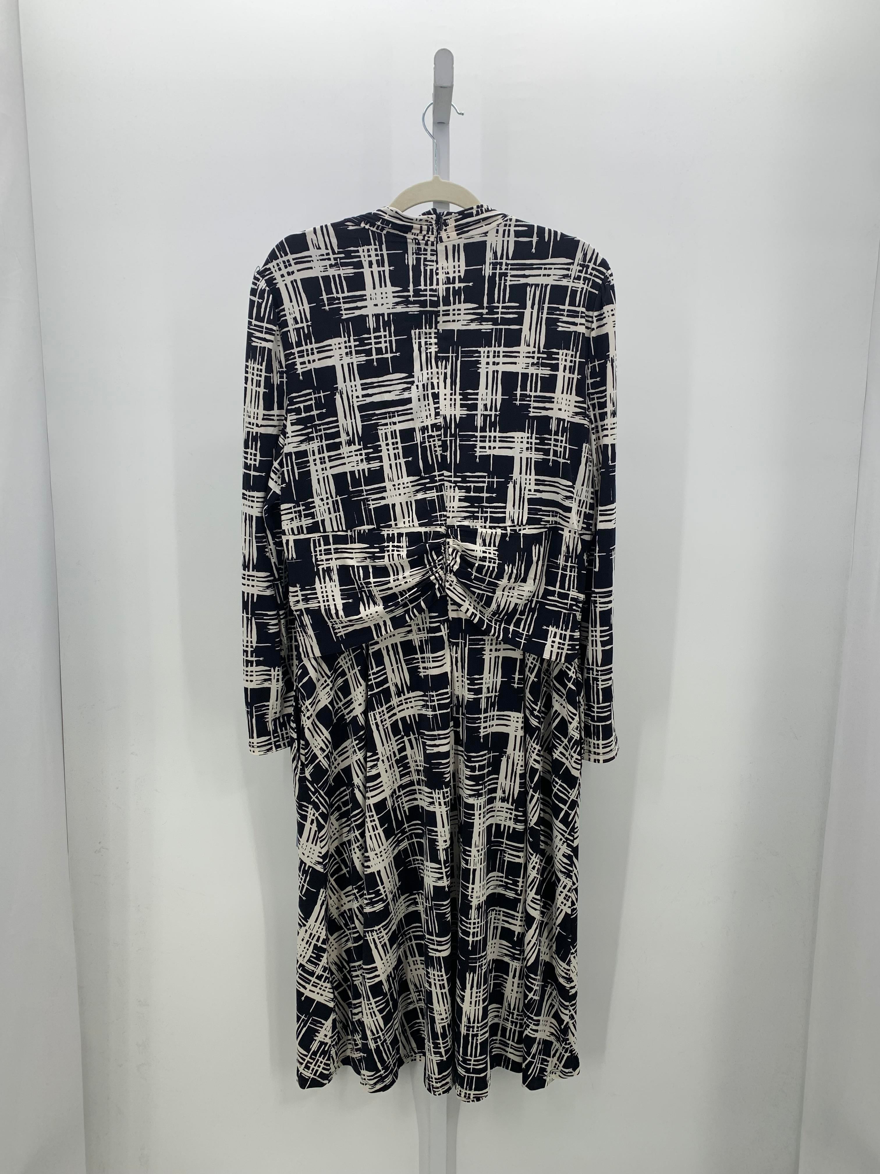 London Times Size 18 Misses Long Sleeve Dress