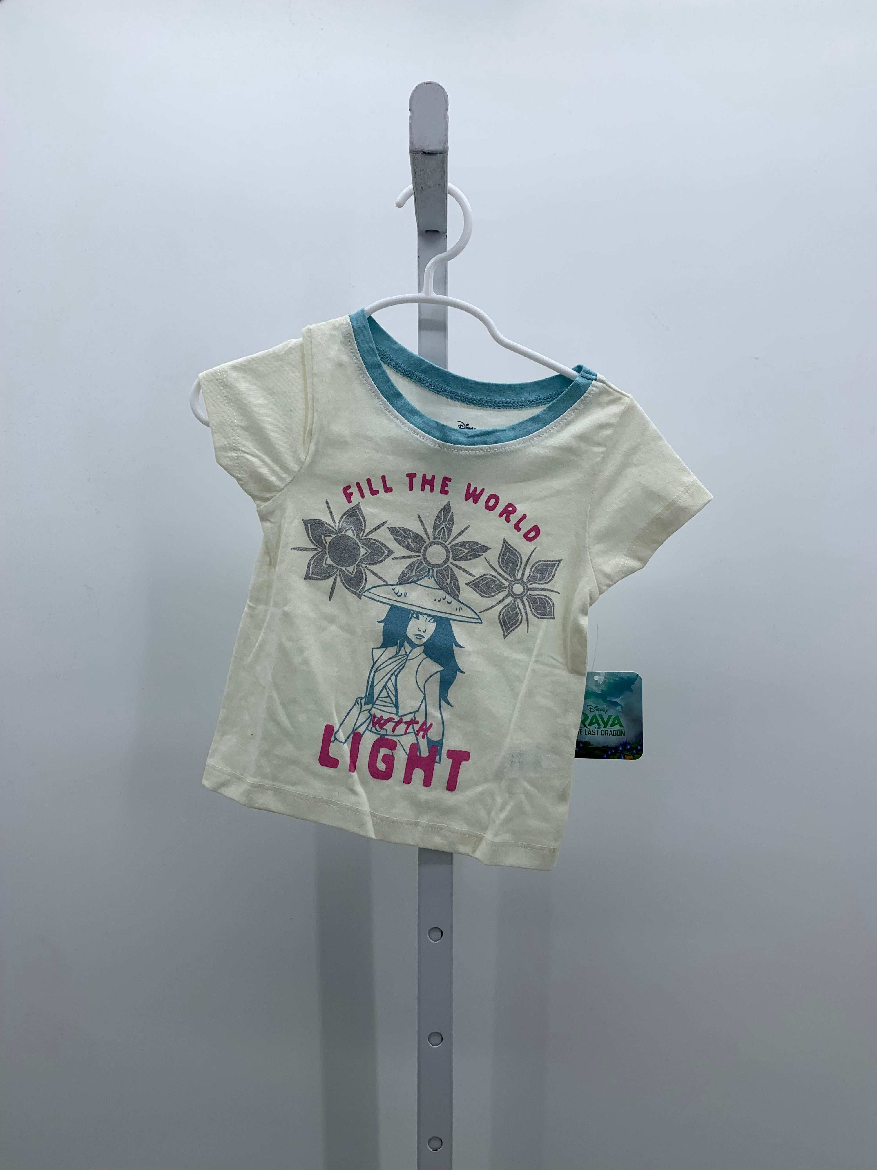 Disney Size 2T Girls Short Sleeve Shirt