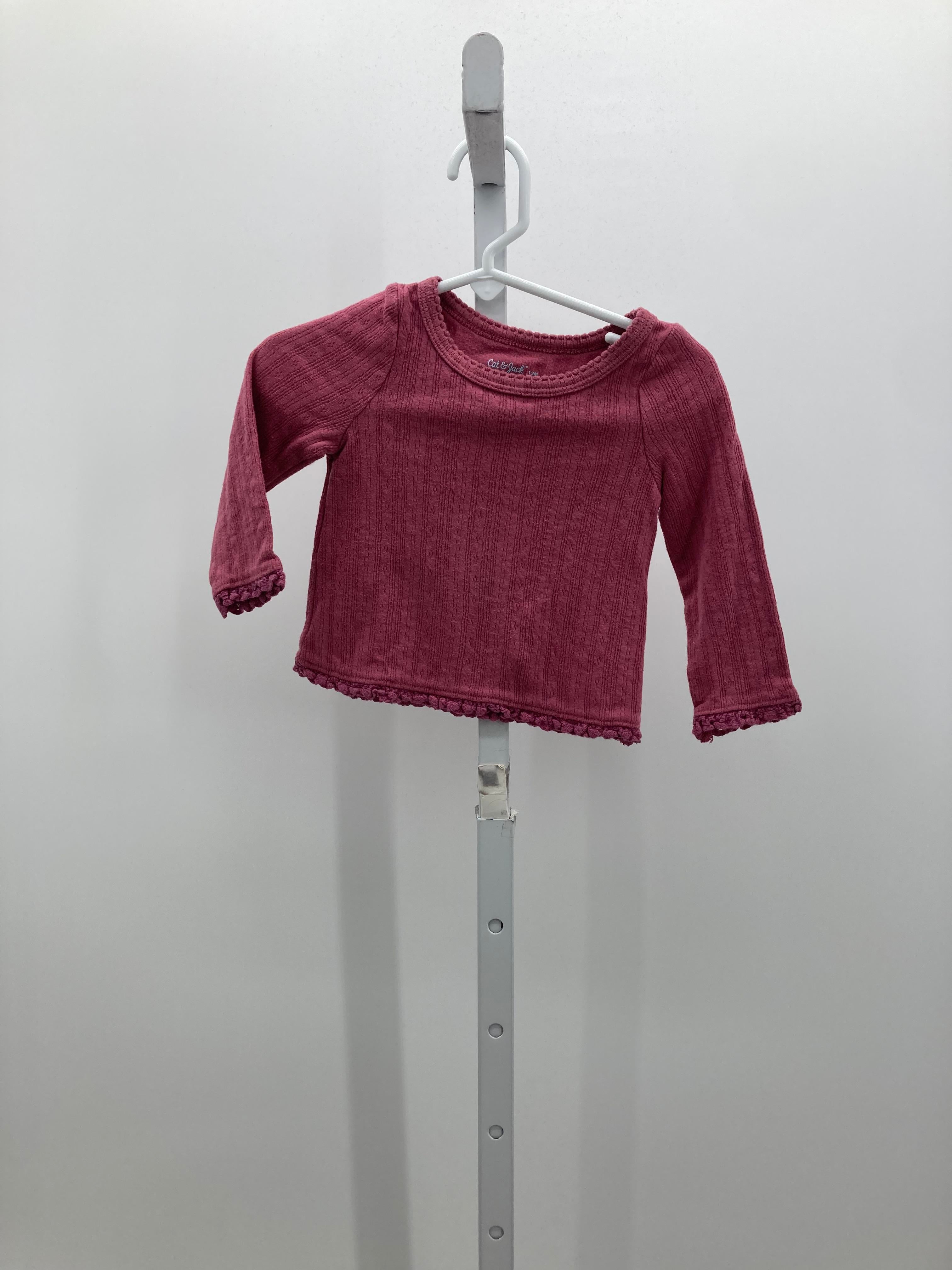 Cat & Jack Size 12 Months Girls Long Sleeve Shirt