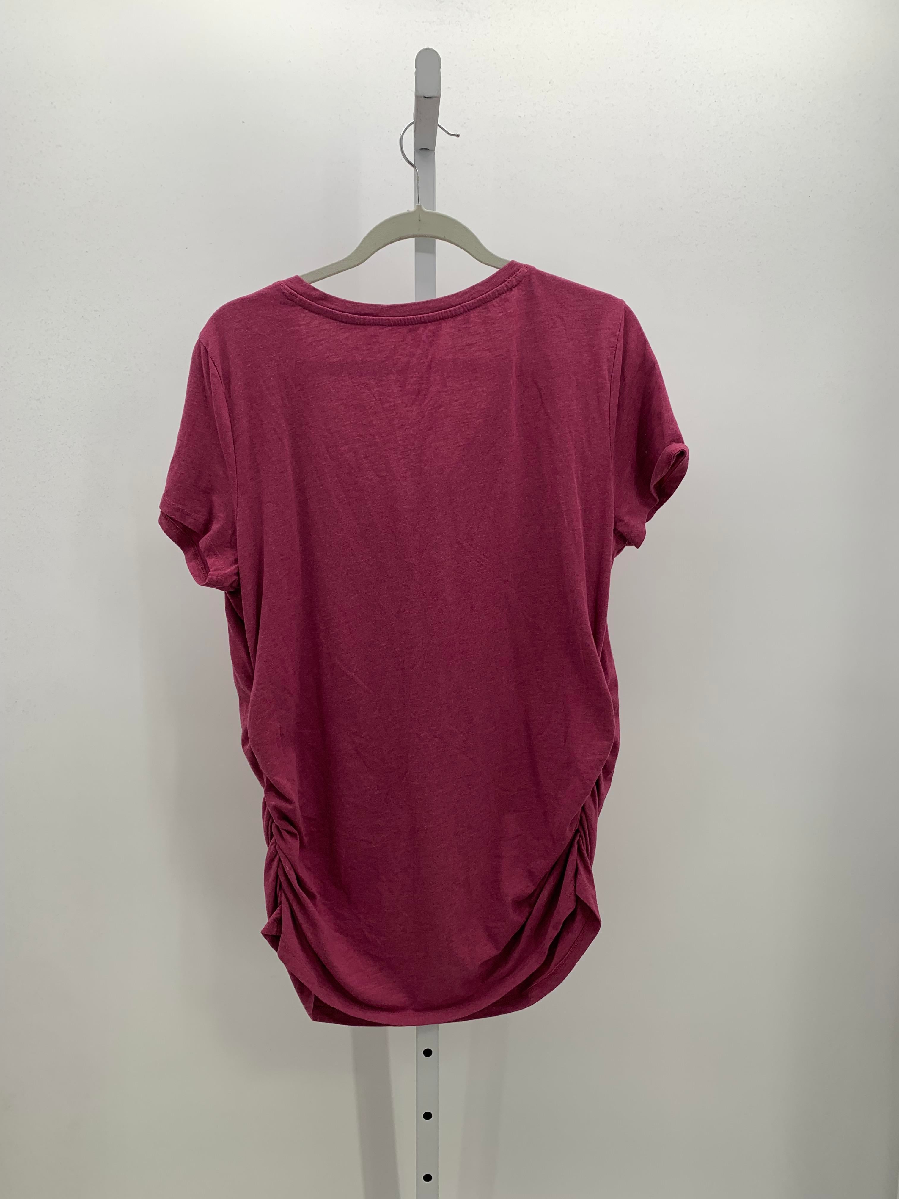 Sonoma Pink Size Large Maternity Short Sleeve Shirt