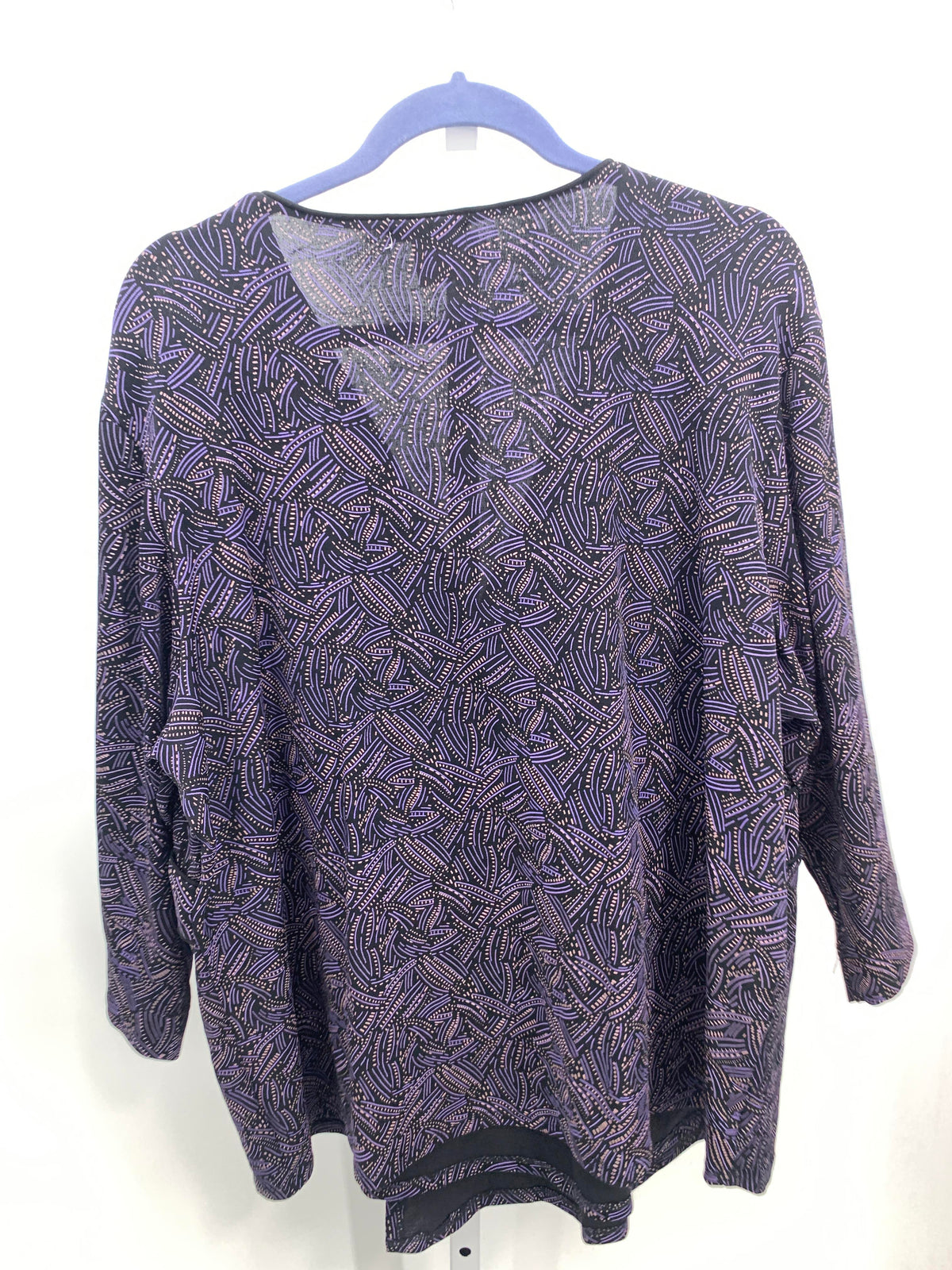 Notations Size 3X Womens 3/4 Sleeve Shirt