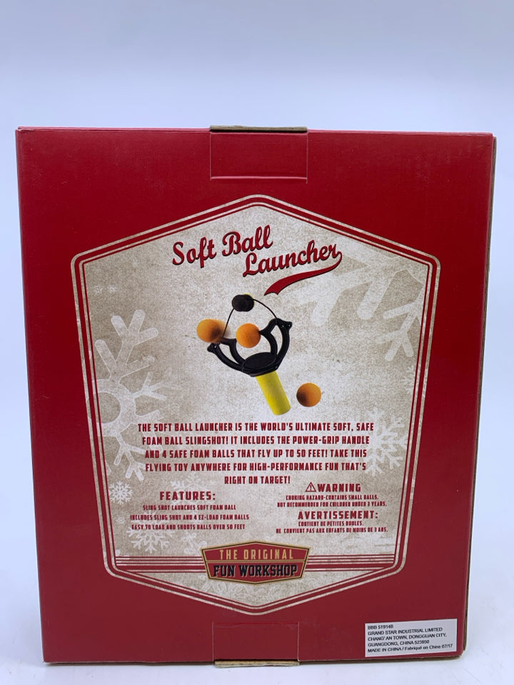NIB SOFT BALL LAUNCHER THE ORIGINAL FUN WORKSHOP.