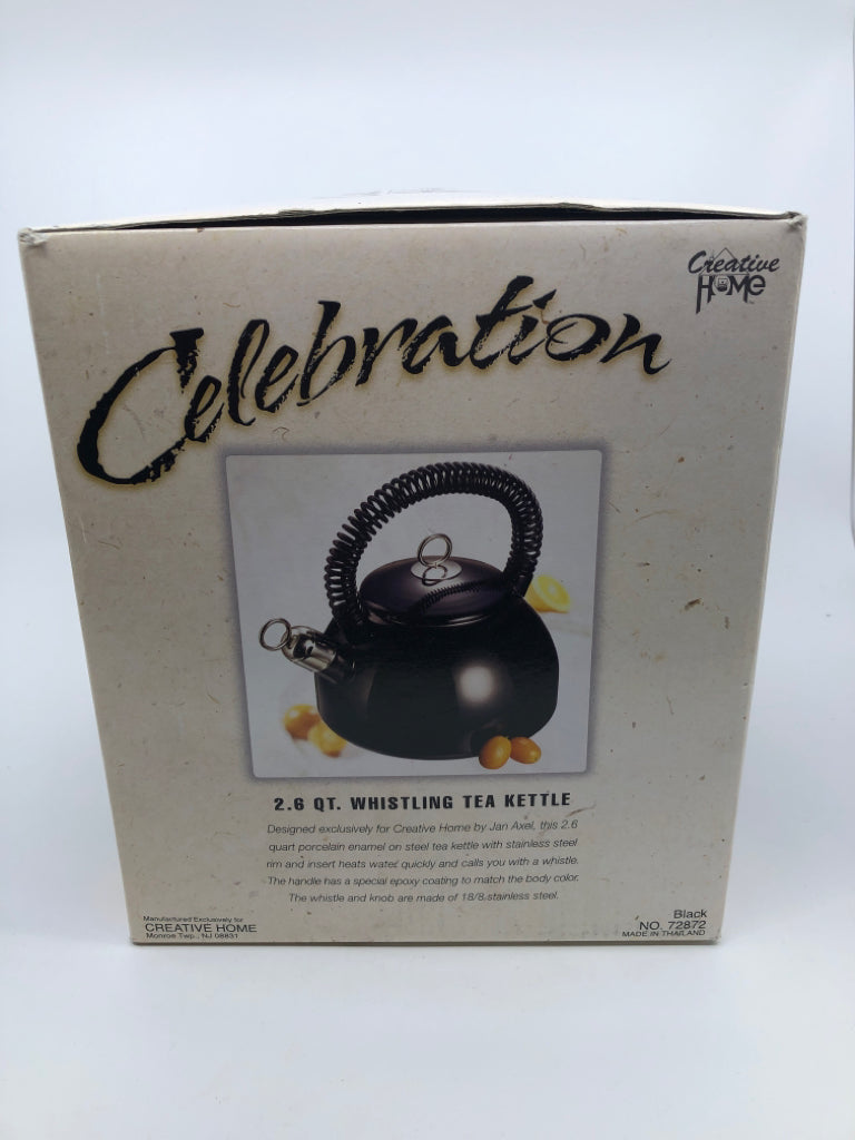 NIB CREATIVE HOME WHISTLING TEA KETTLE.