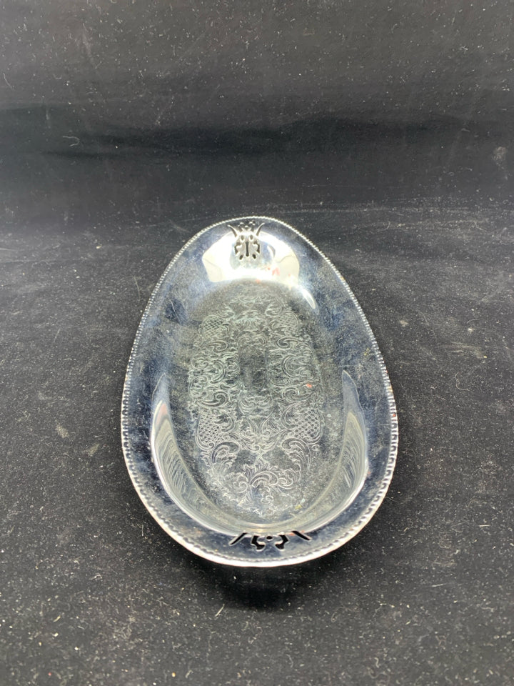 VTG OVAL SILVER TRAY.