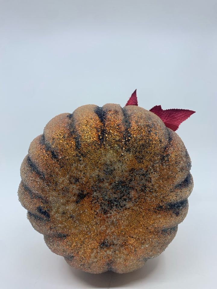 TEXTURED ORANGE PUMPKIN.