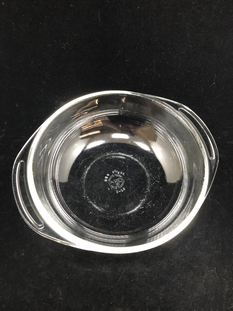 PYREX CLEAR GLASS BOWL.