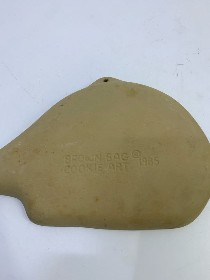 BROWN BAG CERAMIC TRICERATOPS COOKIE MOLD.