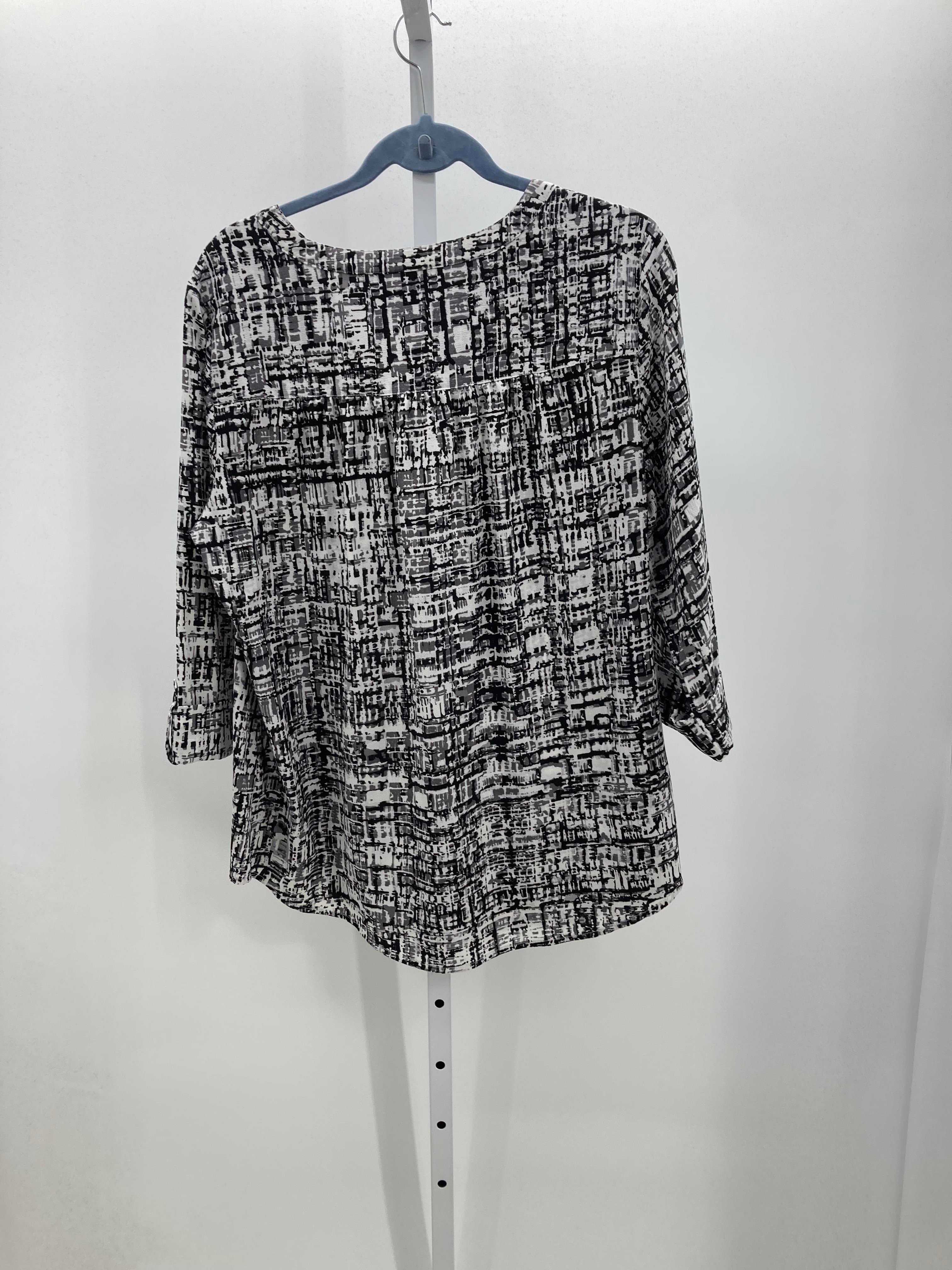 Croft & Barrow Size Extra Large Misses 3/4 Sleeve Shirt