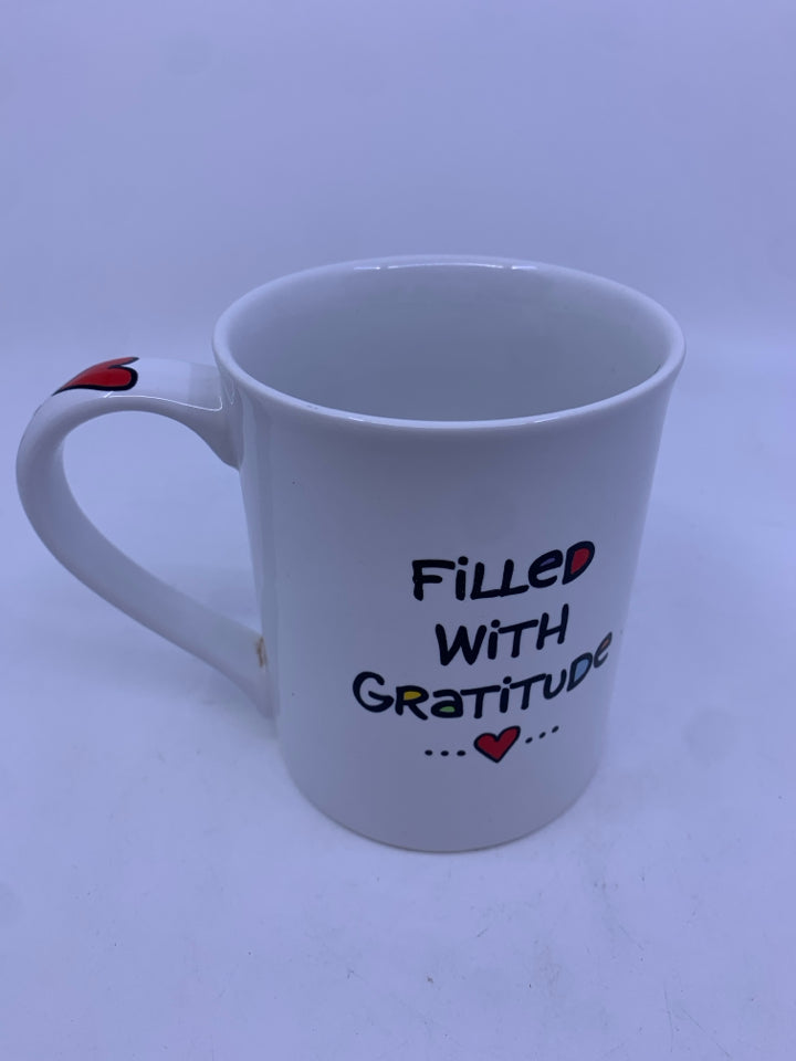 WHITE THANK YOU MUG.