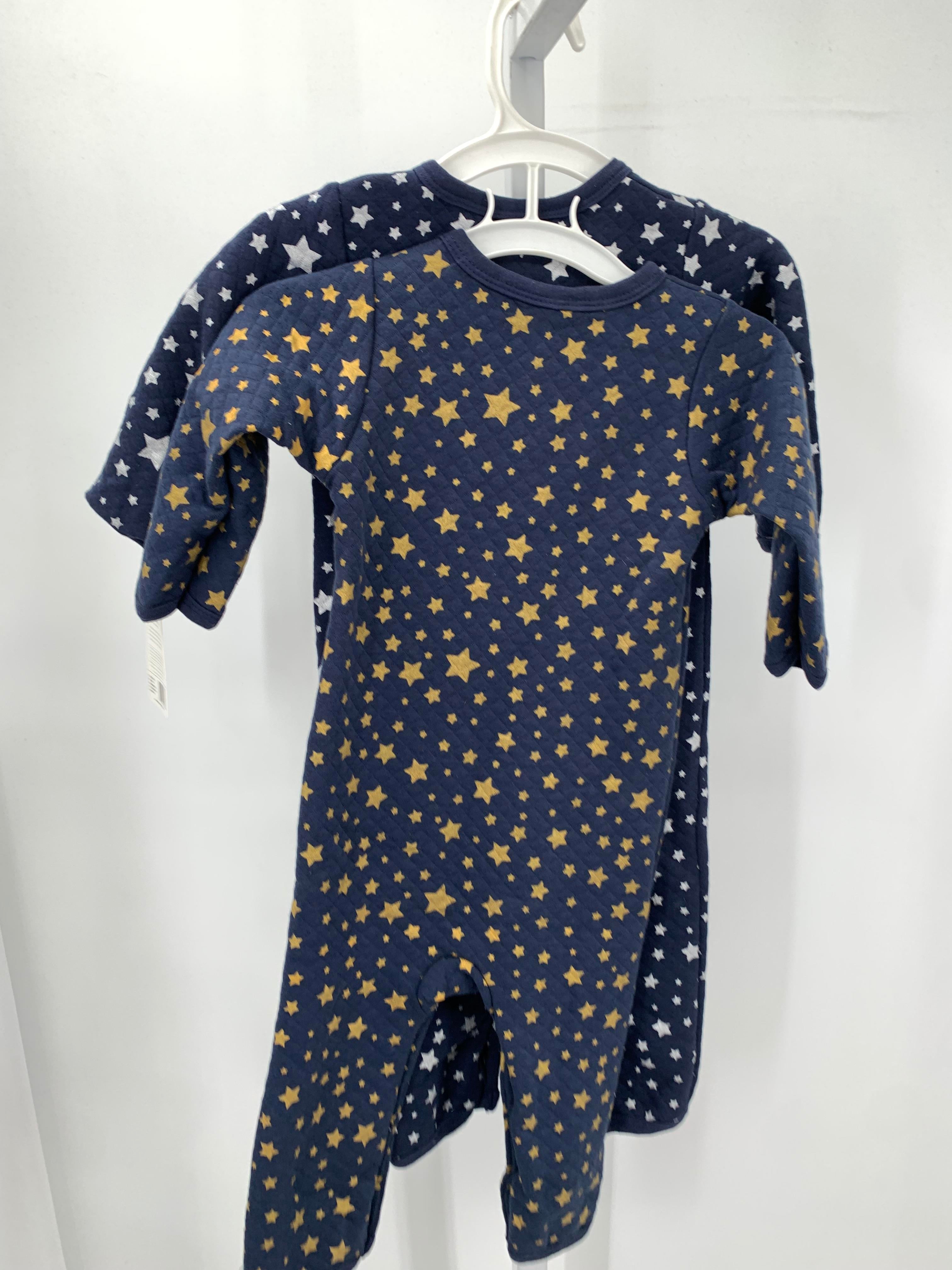 TWO LONG SLV ROMPERS STARS