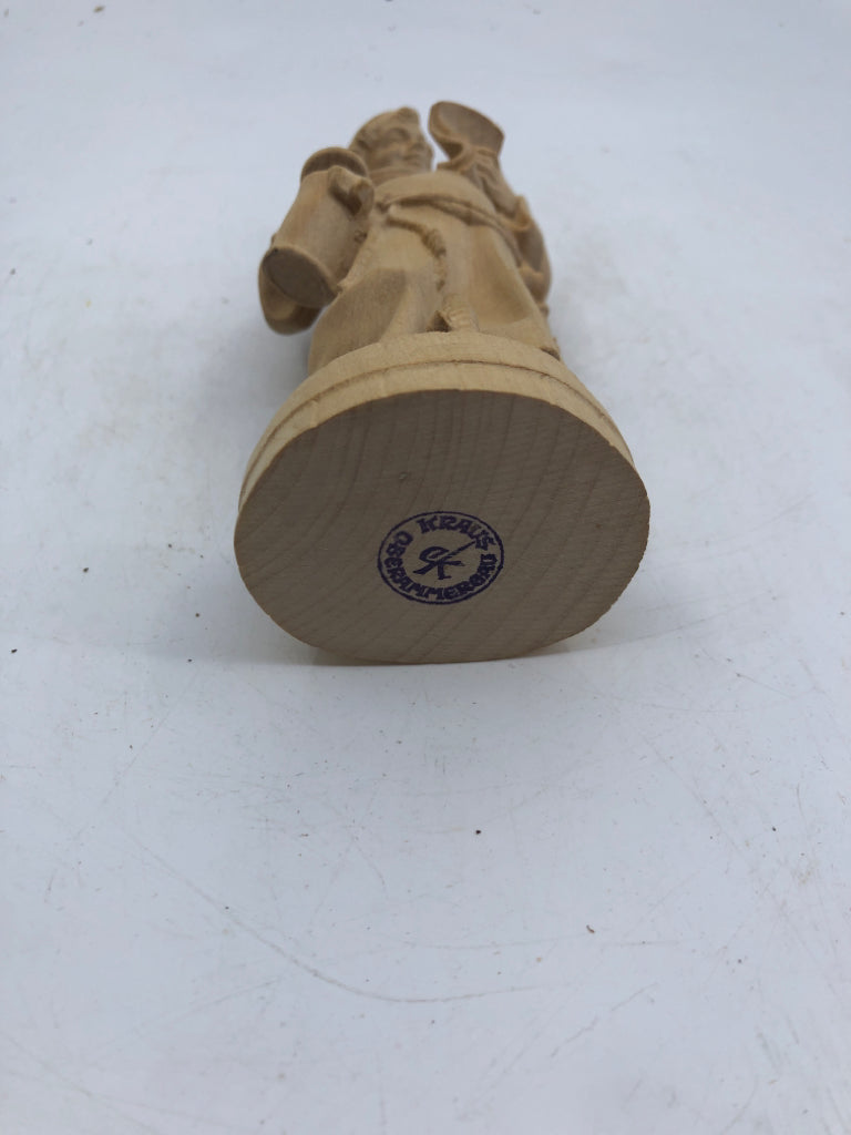 VTG WOOD CARVED MAN- KRAUS OBERAMMERGAU.