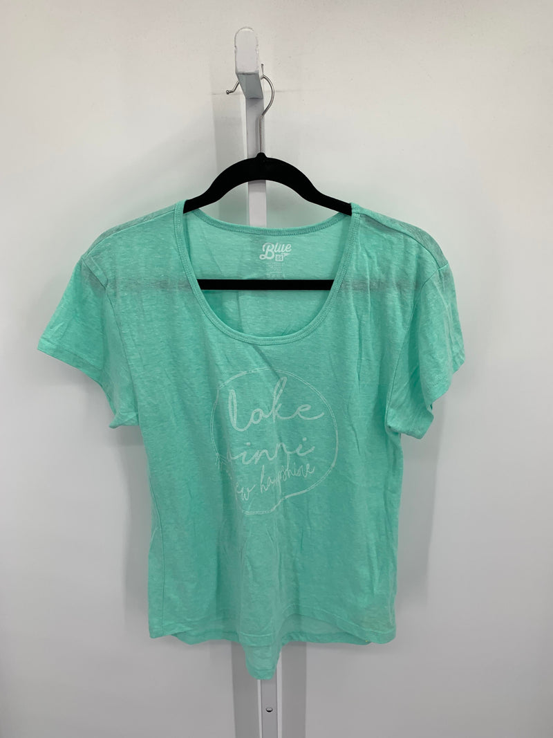 Blue 84 Size Small Misses Short Sleeve Shirt