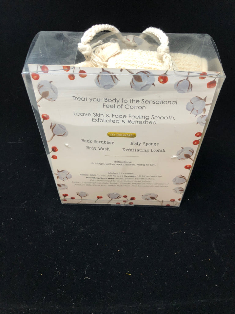 NIB SPA BATH SET - COTTON COLLECTION